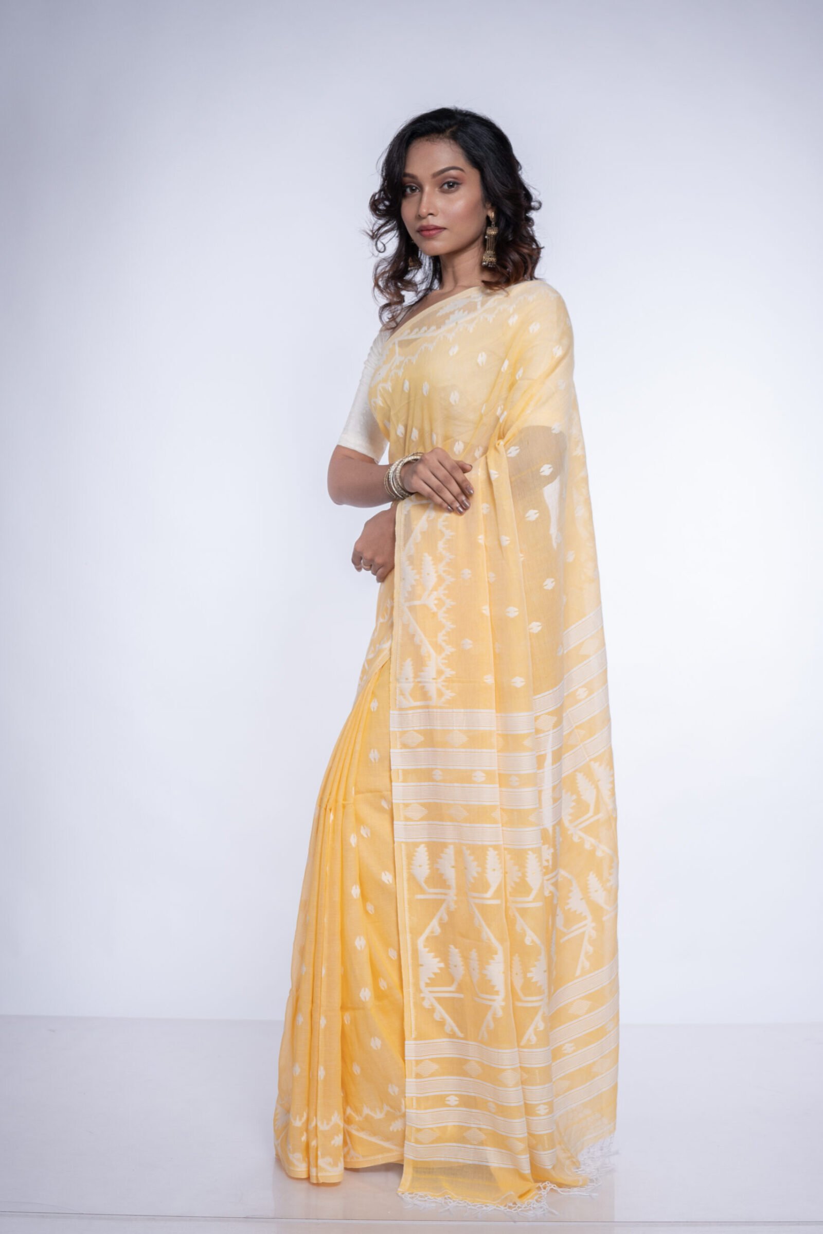 Jamdani 'Timeless Tapestry' Cotton - Image 4