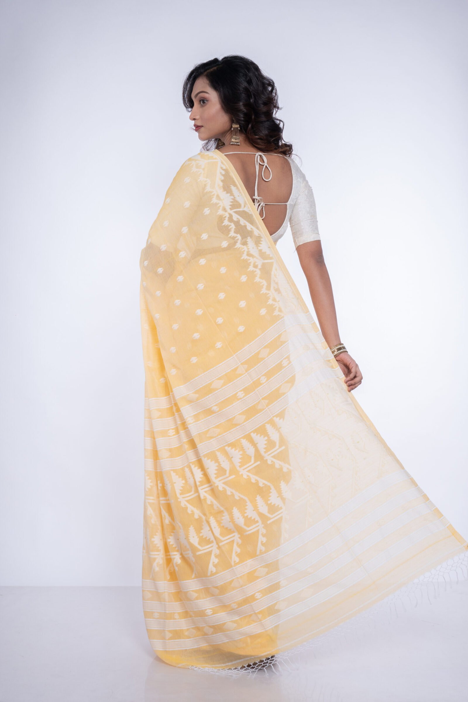 Jamdani 'Timeless Tapestry' Cotton - Image 3