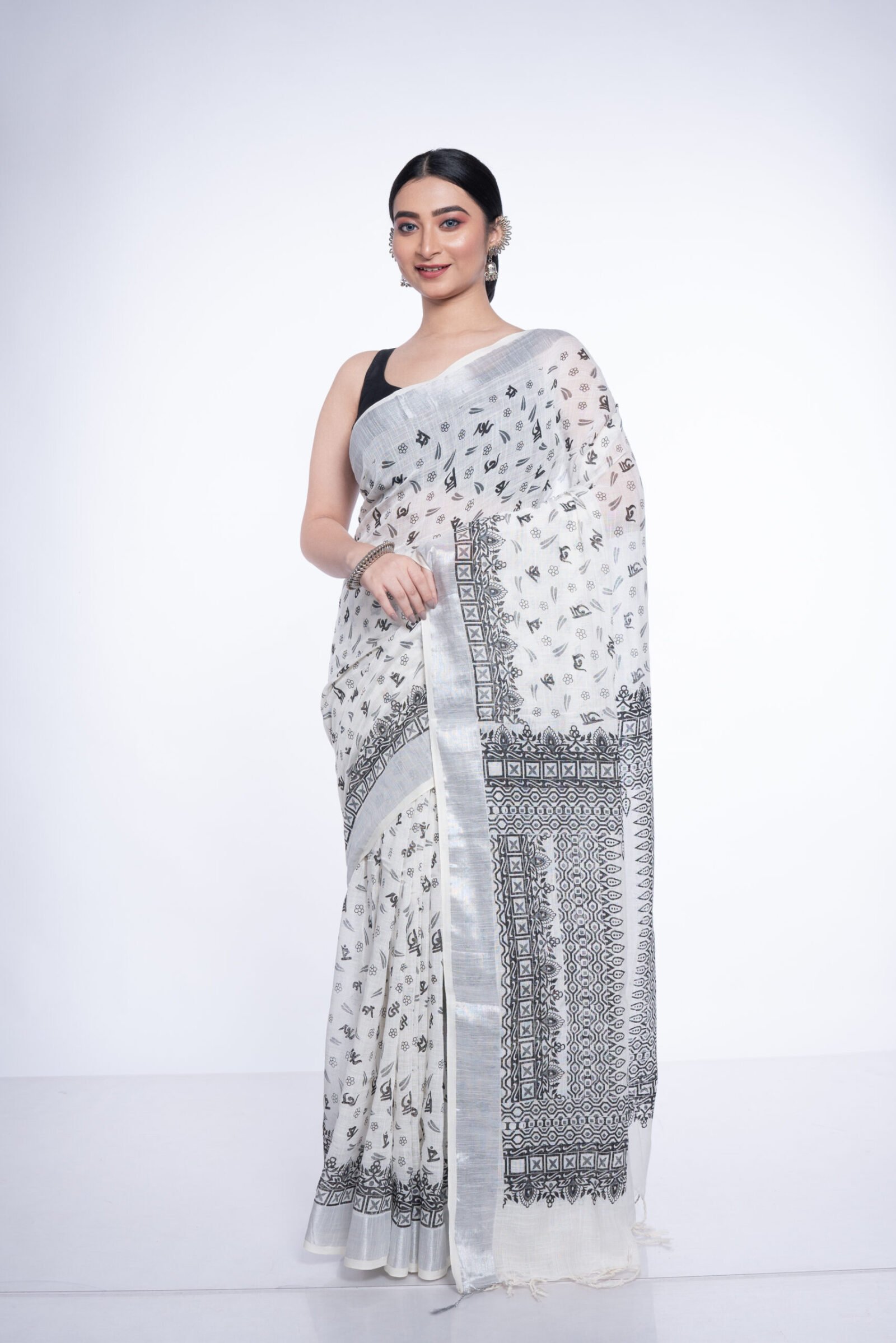 Bengal 'Barnaparichaya Saada' Cotton - Image 4