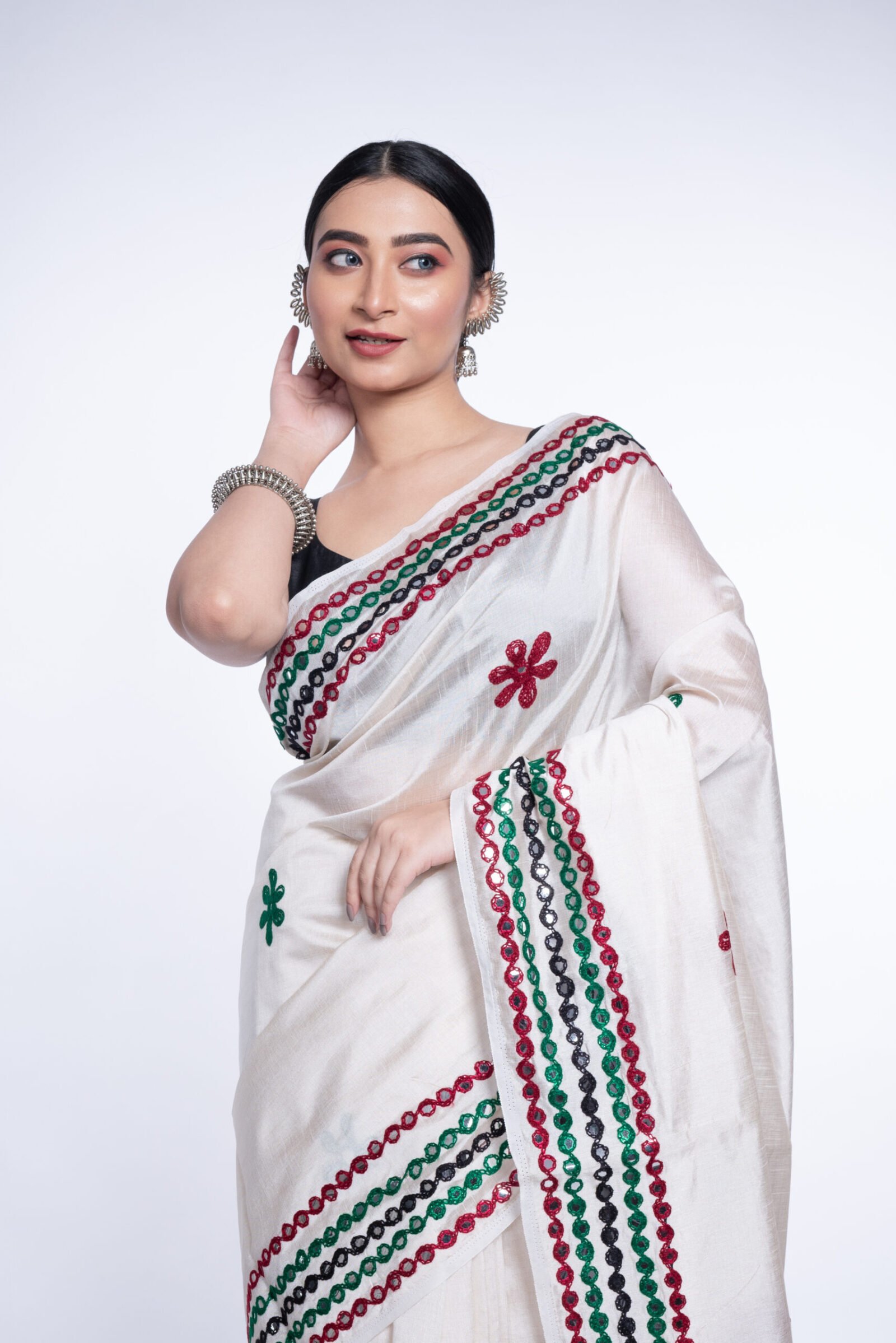 Designer 'Mirror Mystique' Tussar