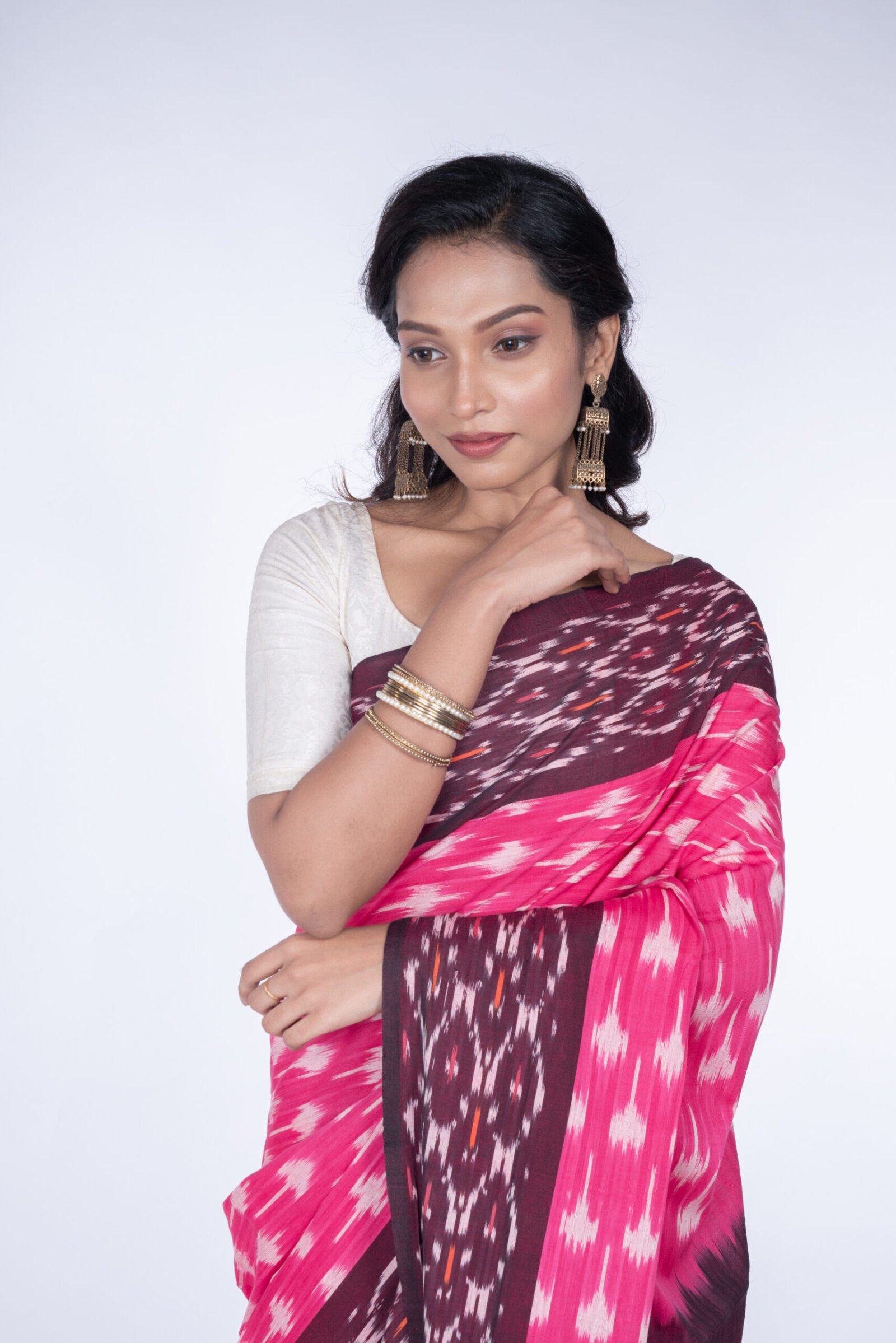 Sambhalpuri 'Golapi Sundari' Cotton - Image 3