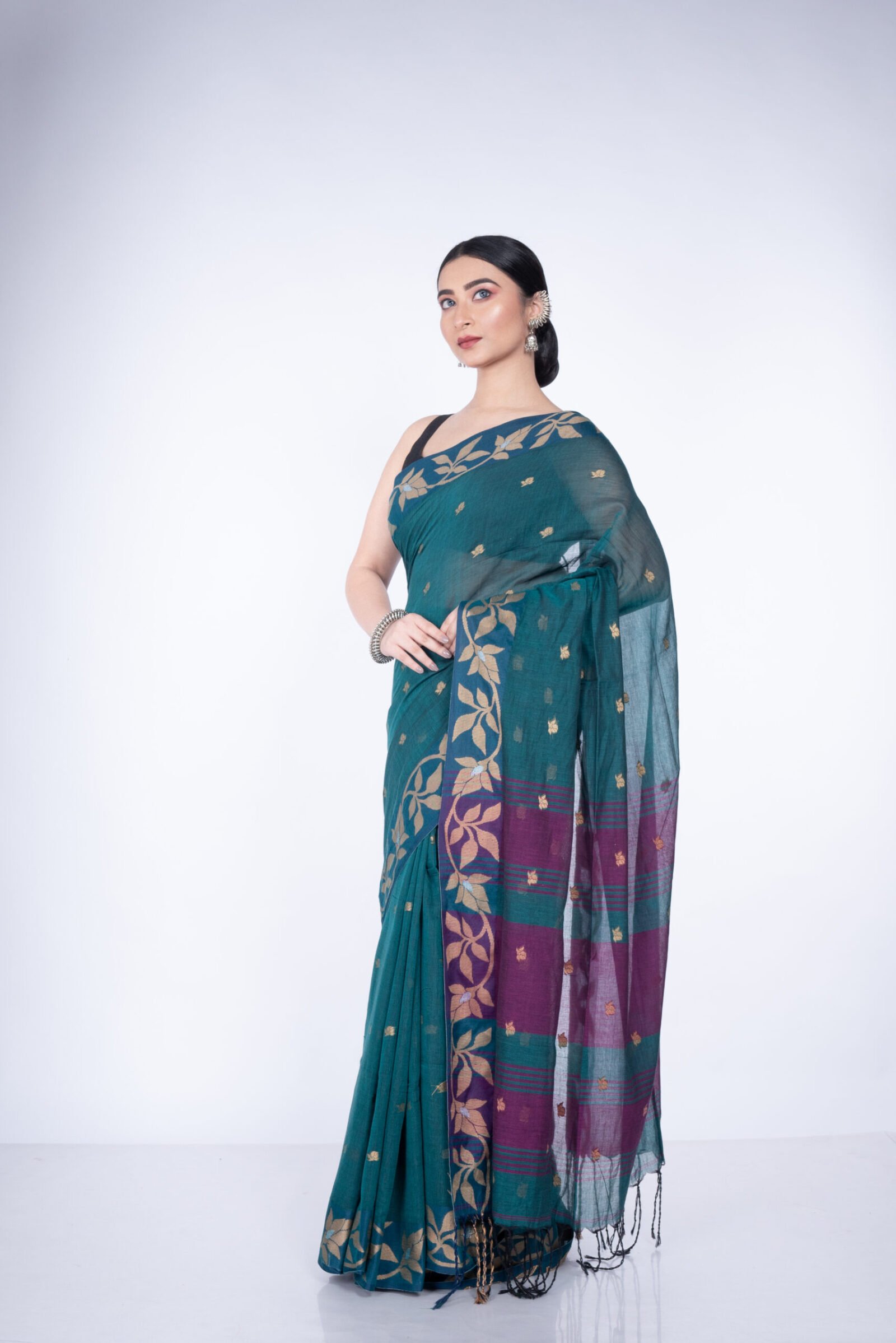 Jamdani 'Inspired Harmony' Cotton - Image 3