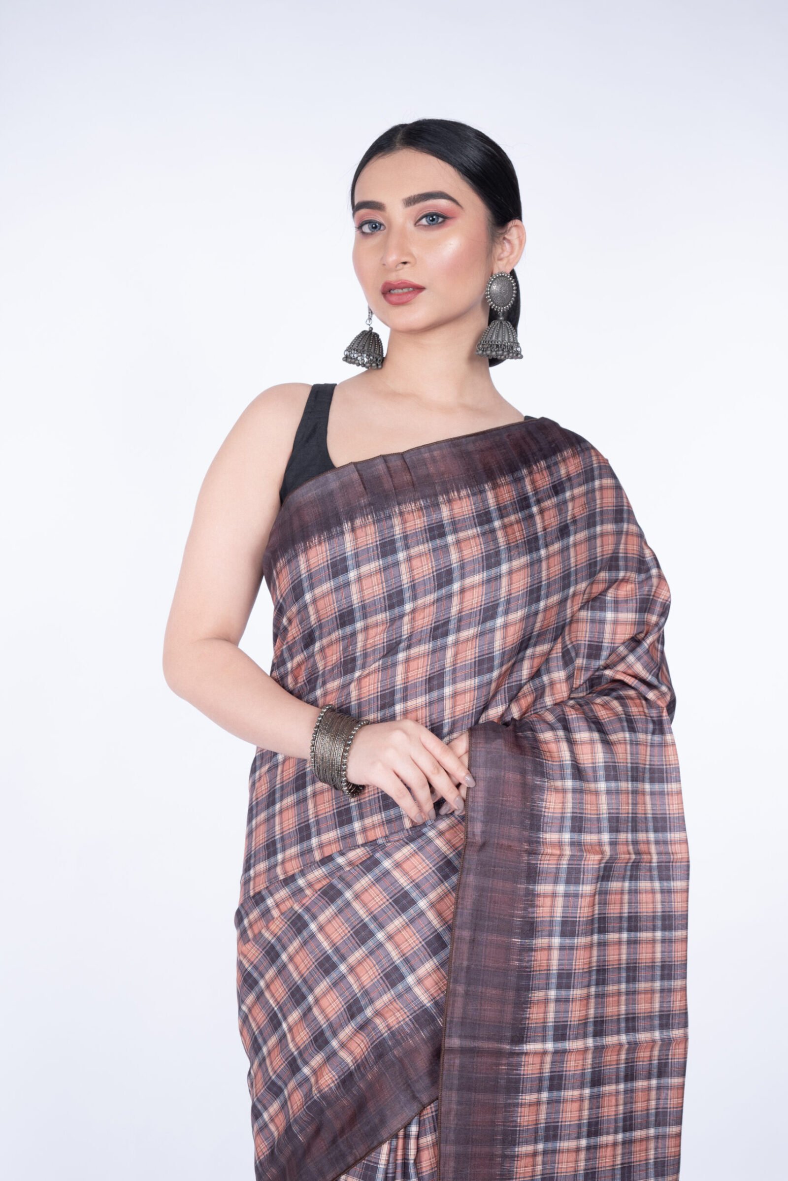 "Checkered Copper" Silk - Image 3