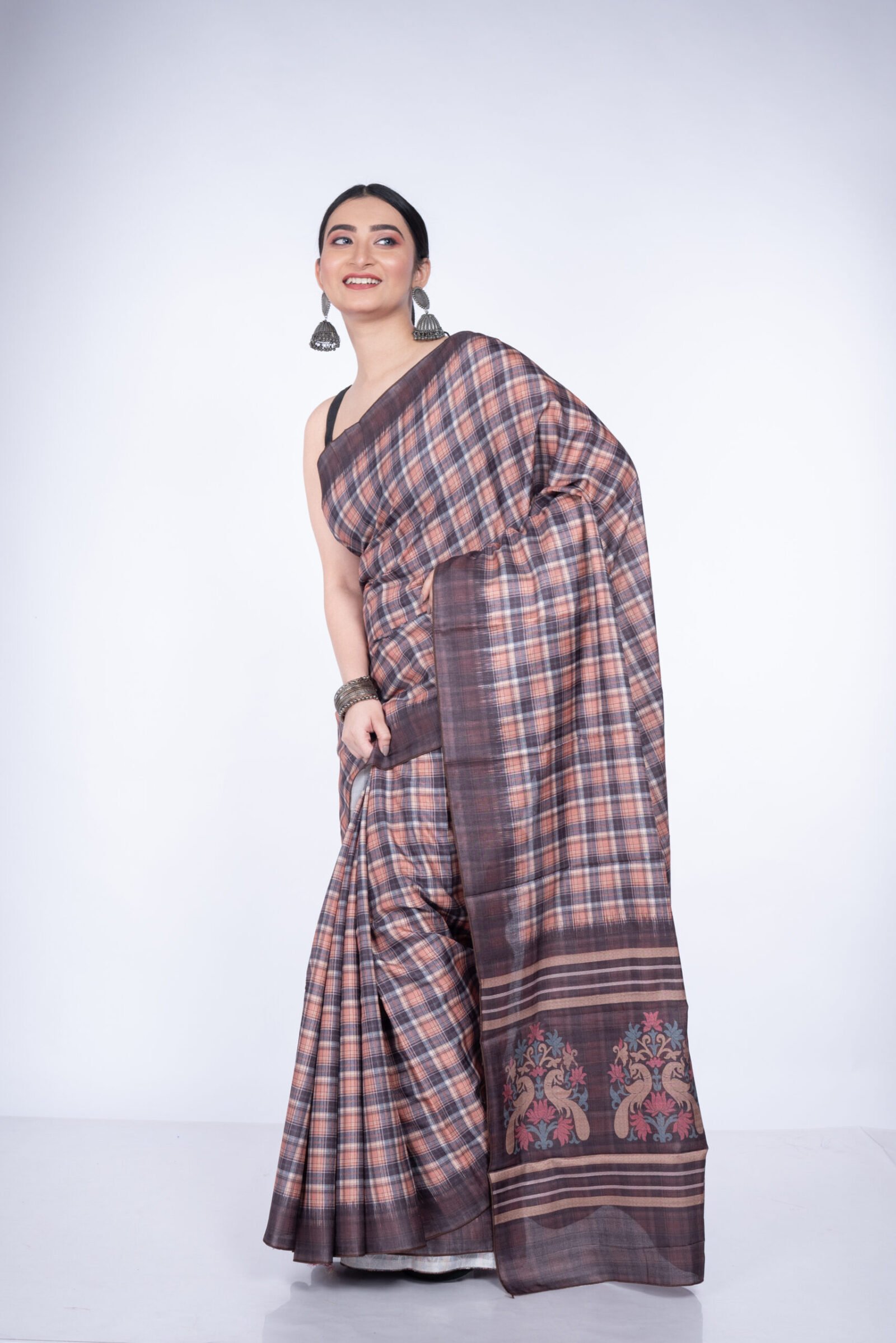 "Checkered Copper" Silk - Image 2