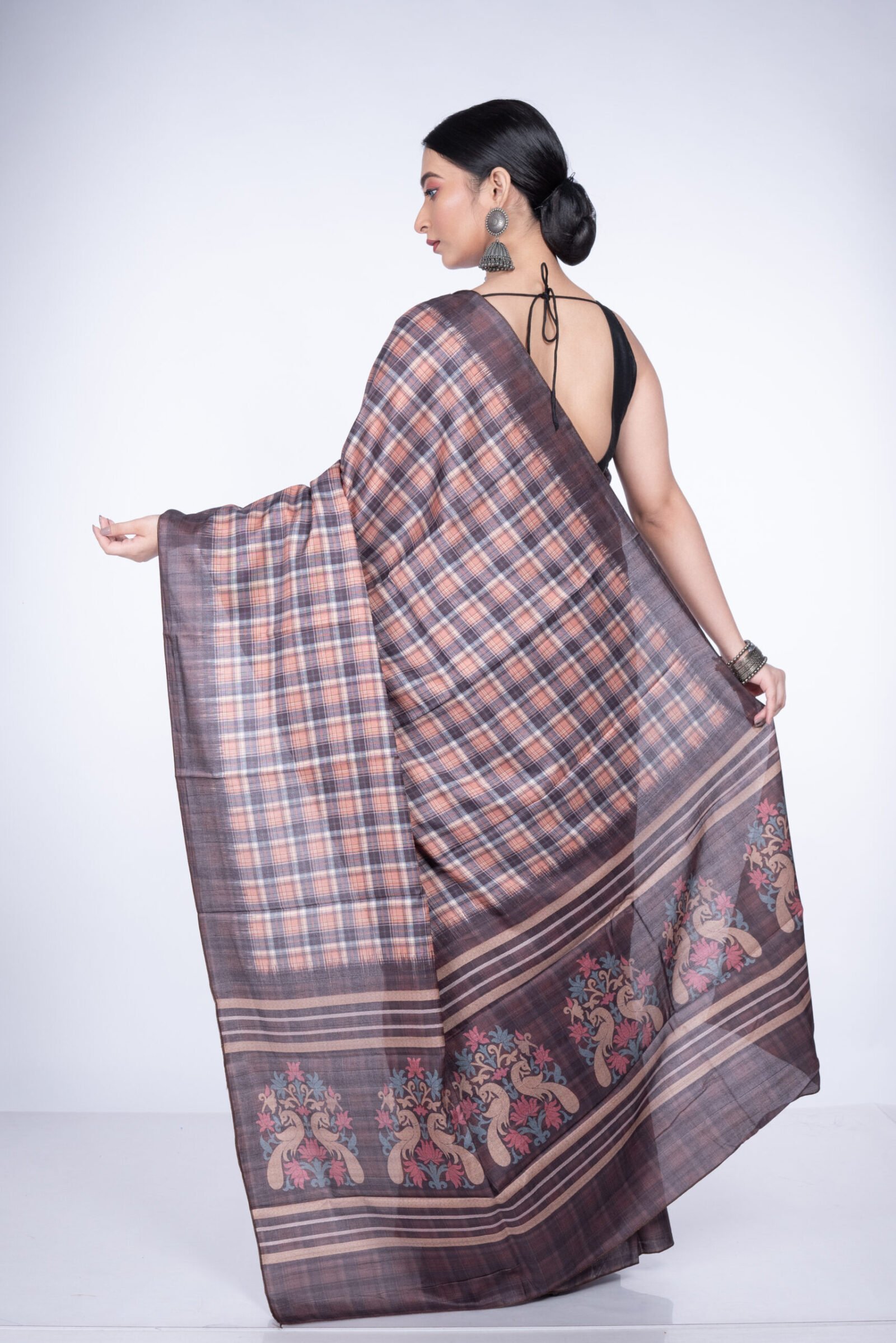 "Checkered Copper" Silk - Image 4