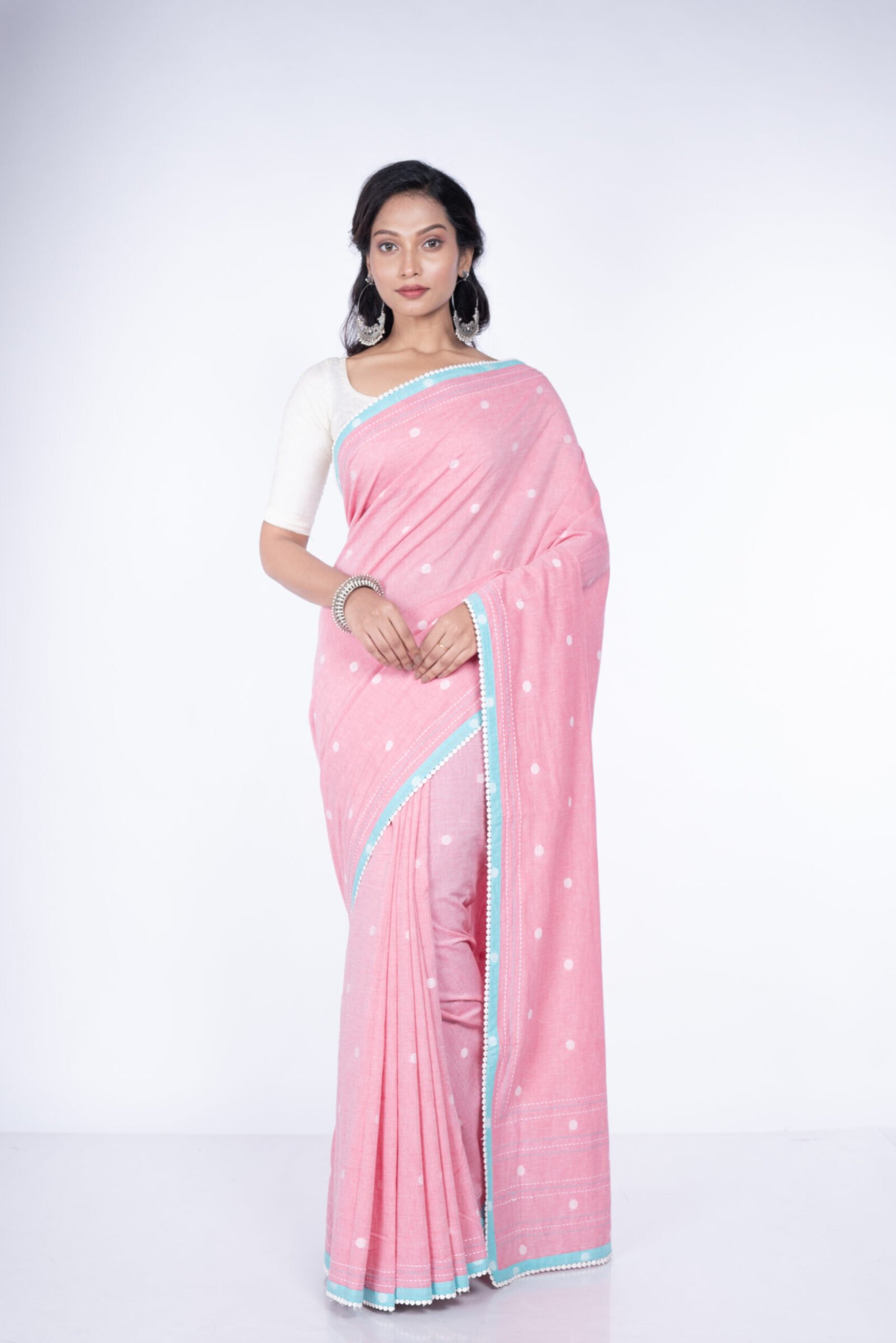 Applique 'Fuschia Glow' Cotton - Image 4