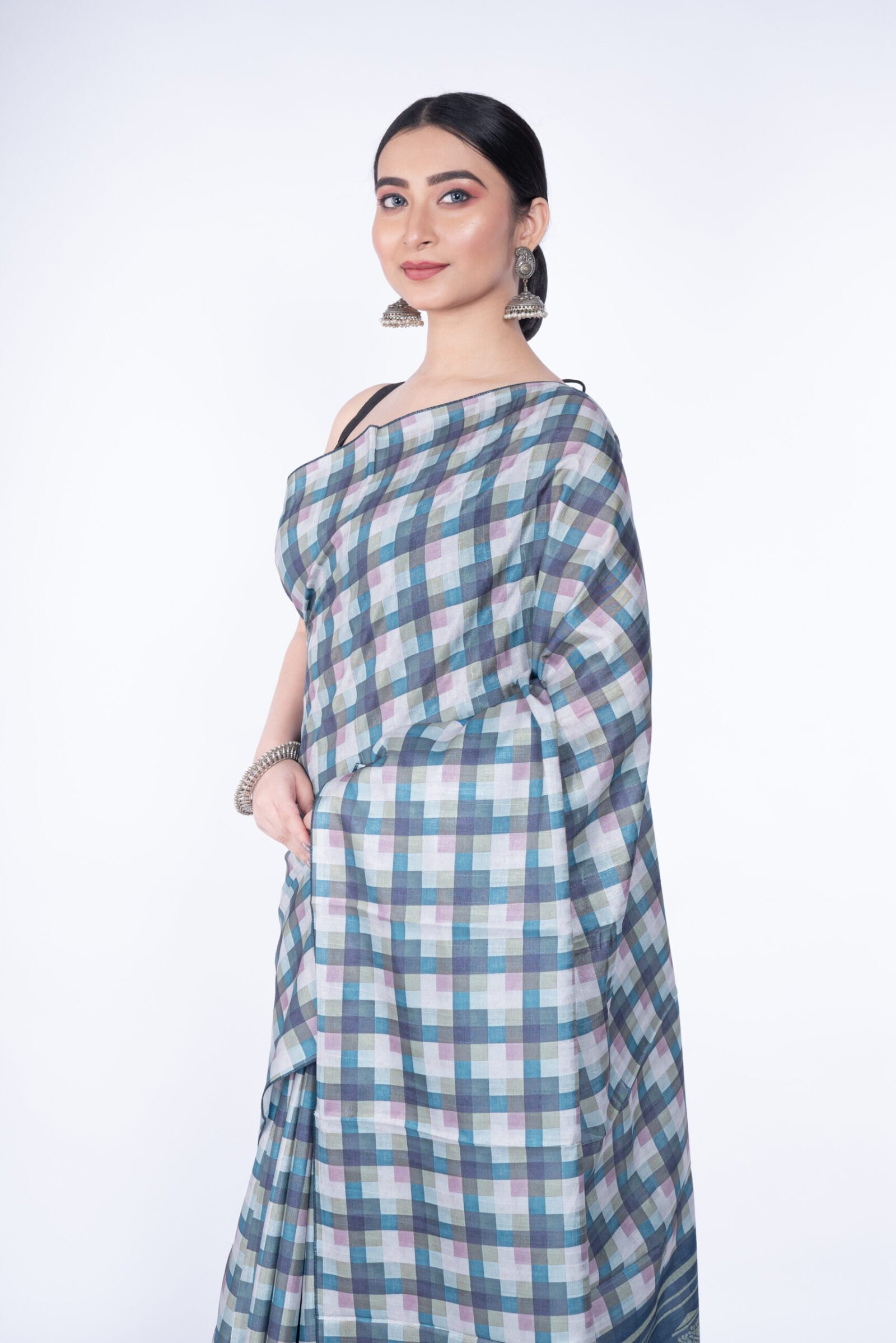 "Garden Grid" Silk - Image 4