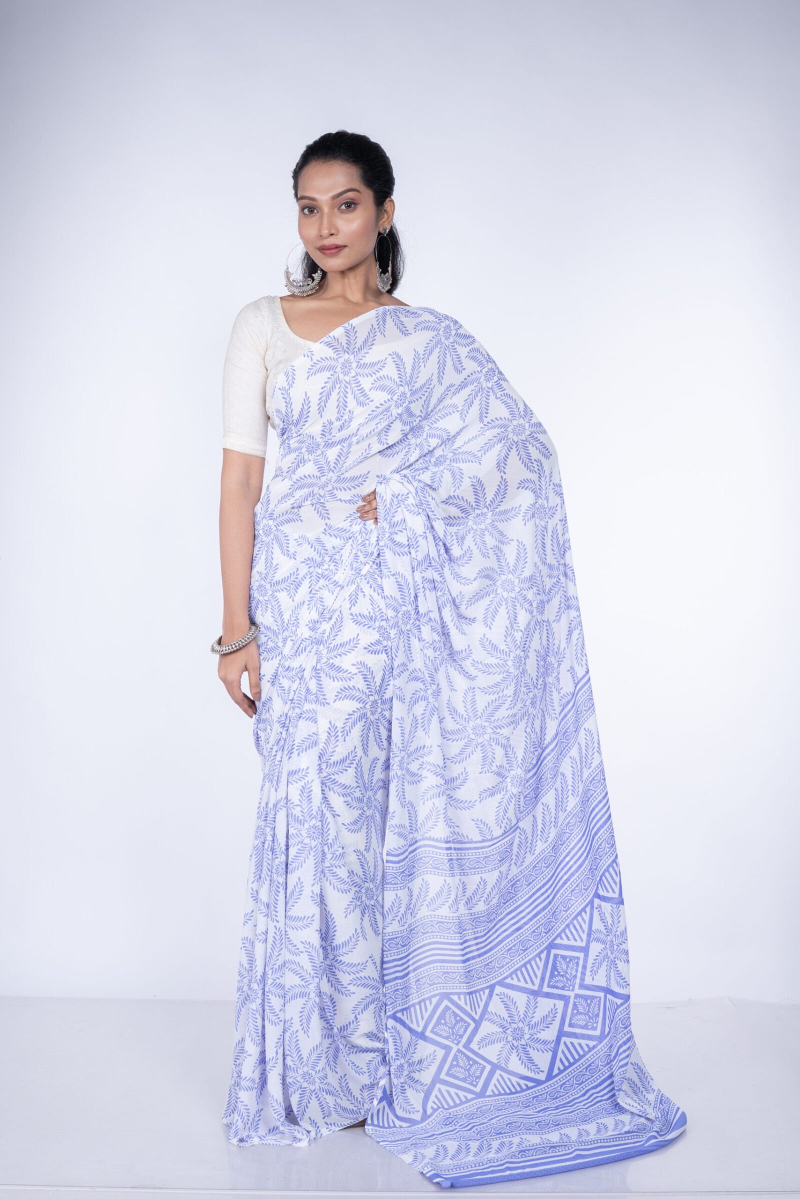 'Noble Navy' Chiffon - Image 2