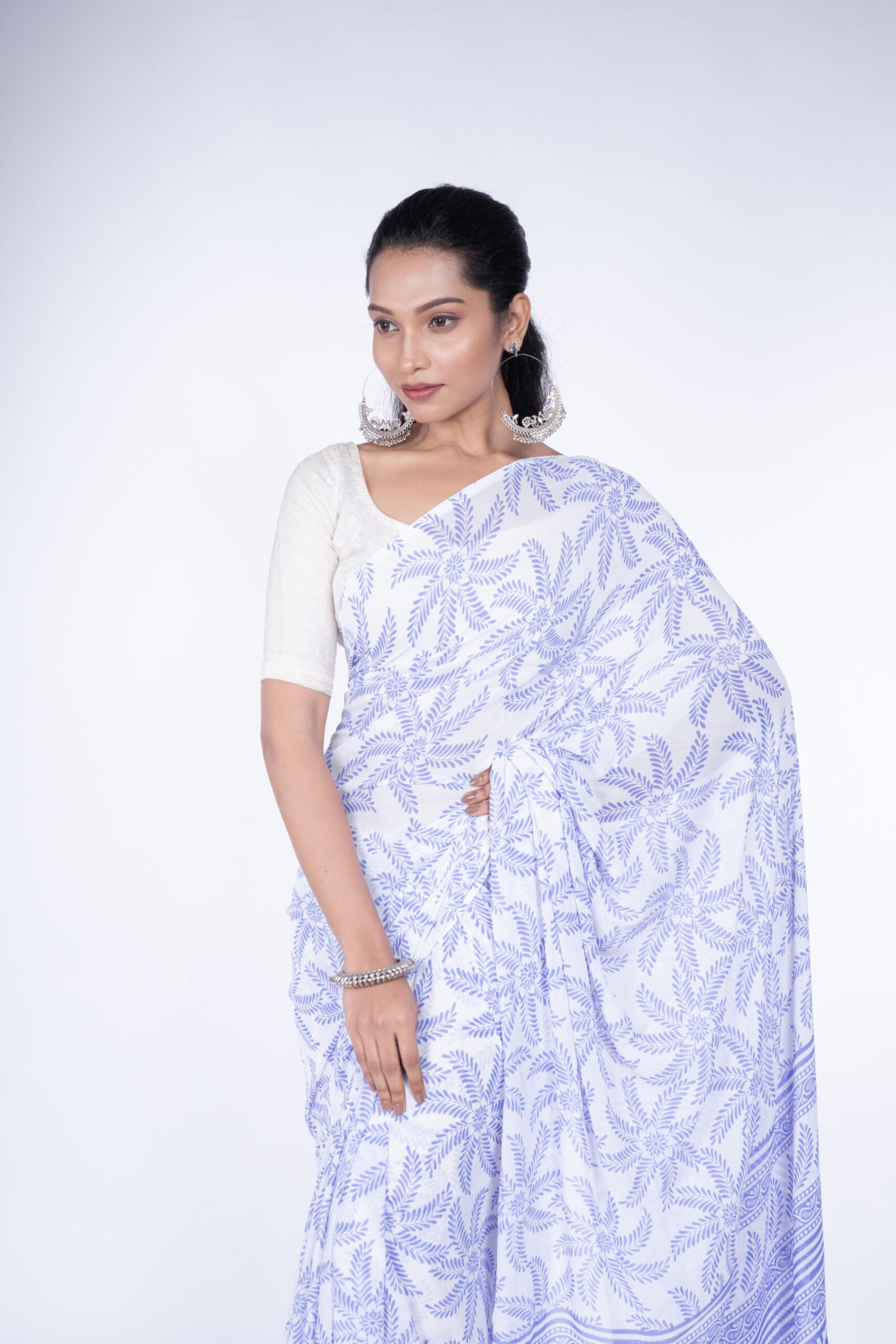 'Noble Navy' Chiffon - Image 4