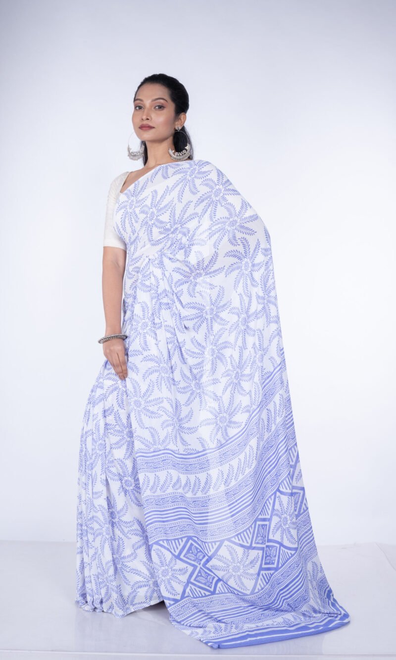 'Noble Navy' Chiffon