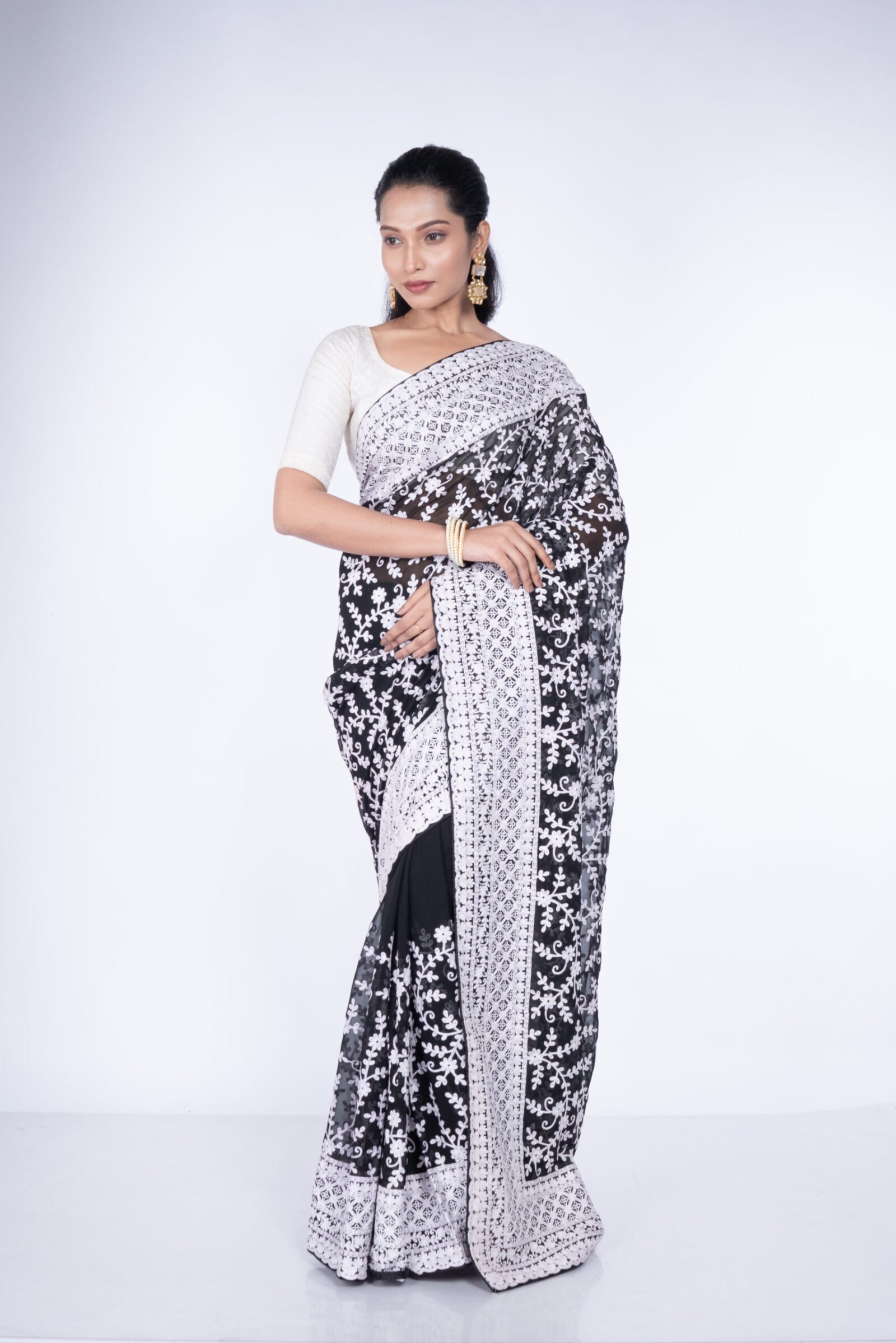 Chikan 'Midnight Mirage' Georgette