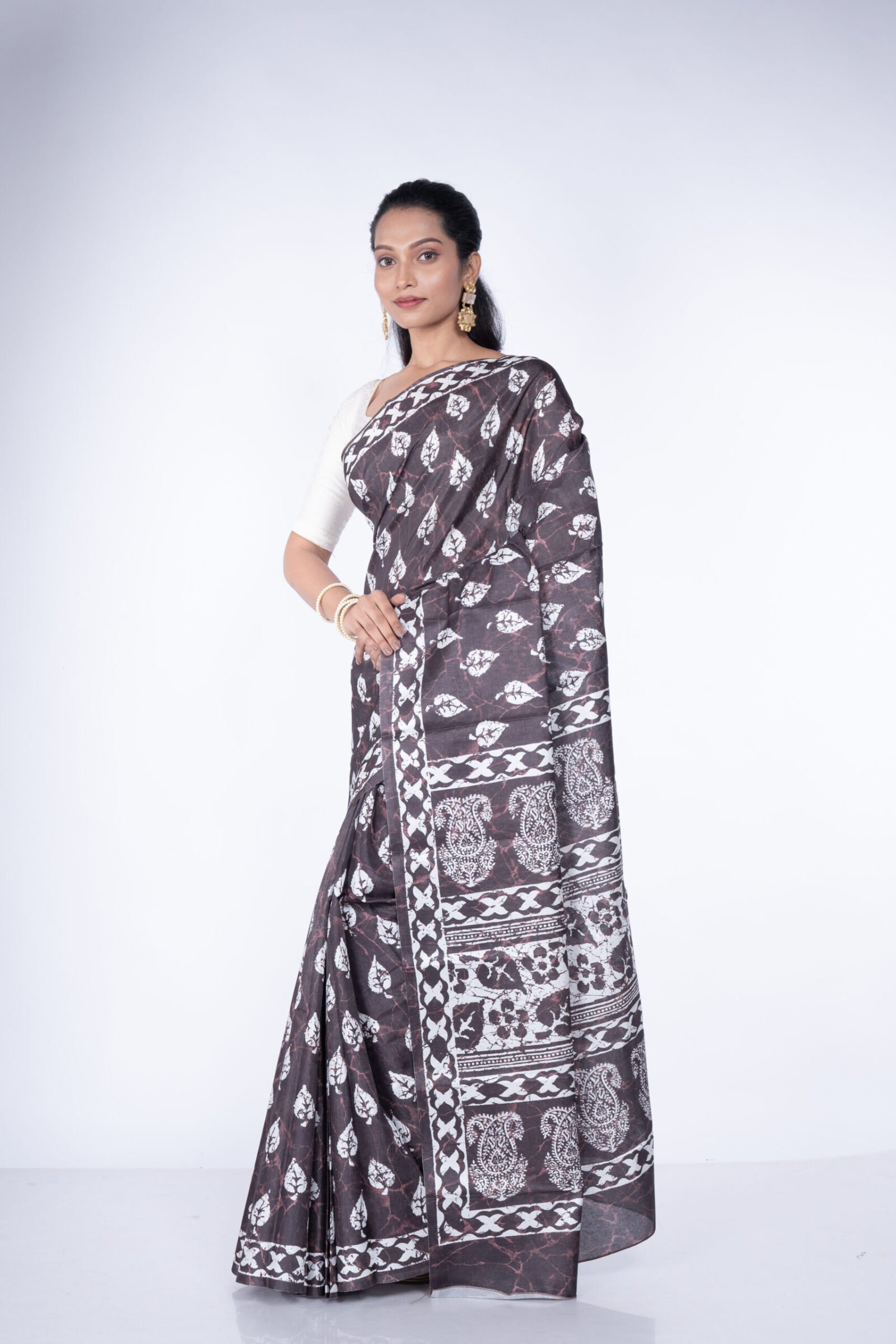 'Forest Whisper' Manipuri Silk
