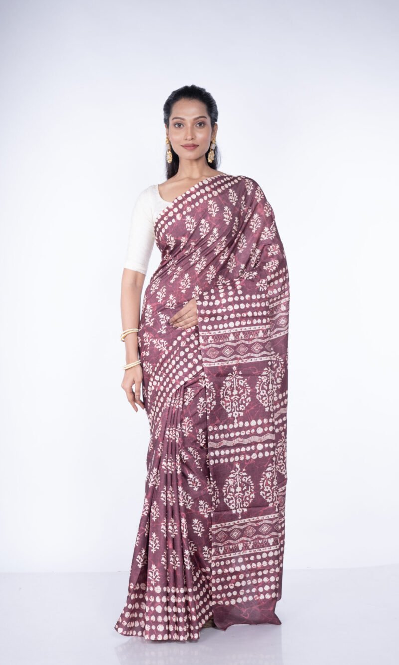 'Sandstone Grace' Manipuri Silk