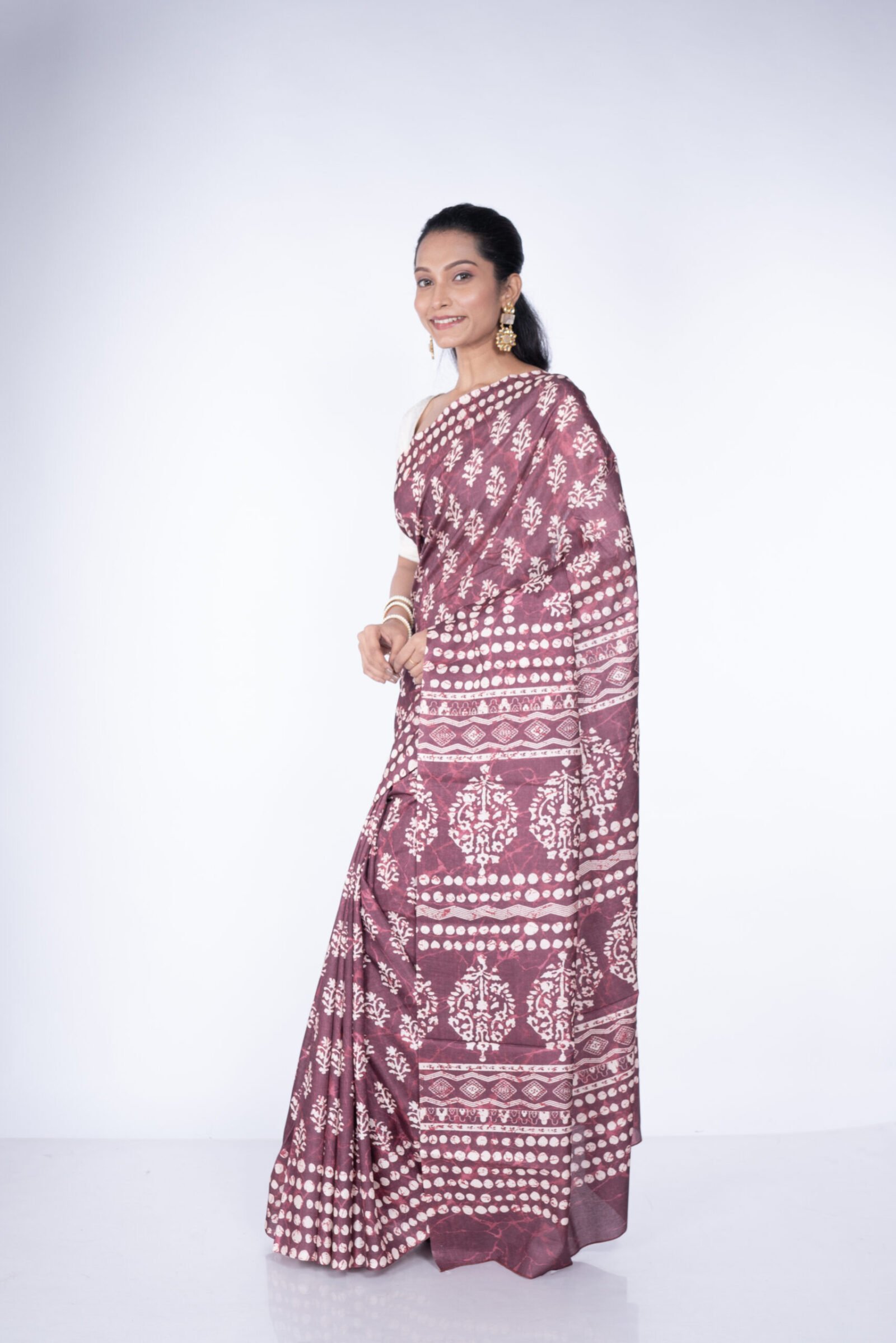 'Sandstone Grace' Manipuri Silk - Image 4