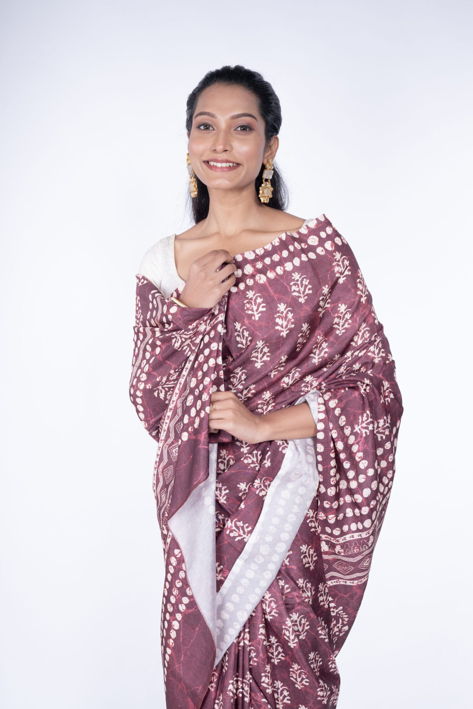 'Sandstone Grace' Manipuri Silk - Image 2