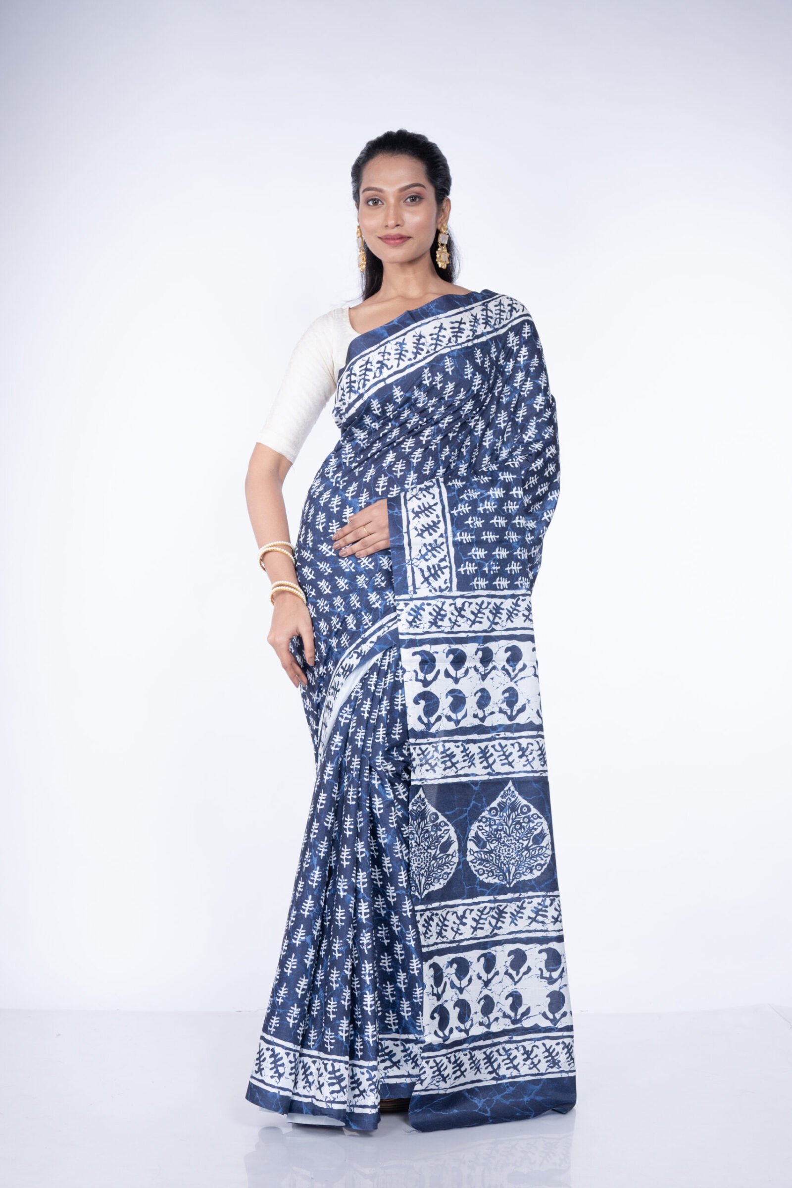 'Indigo Bliss' Manipuri Silk - Image 2