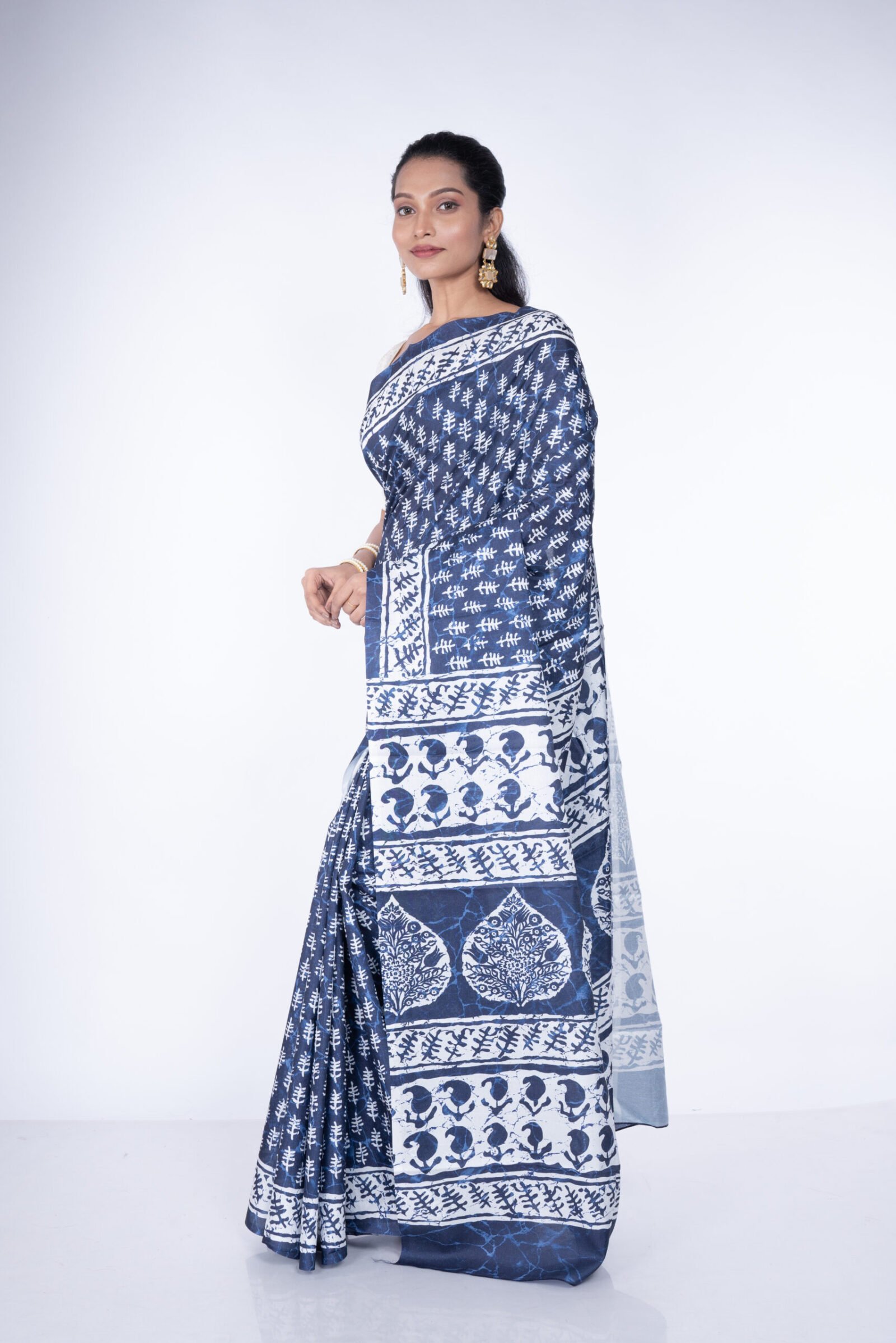 'Indigo Bliss' Manipuri Silk - Image 3