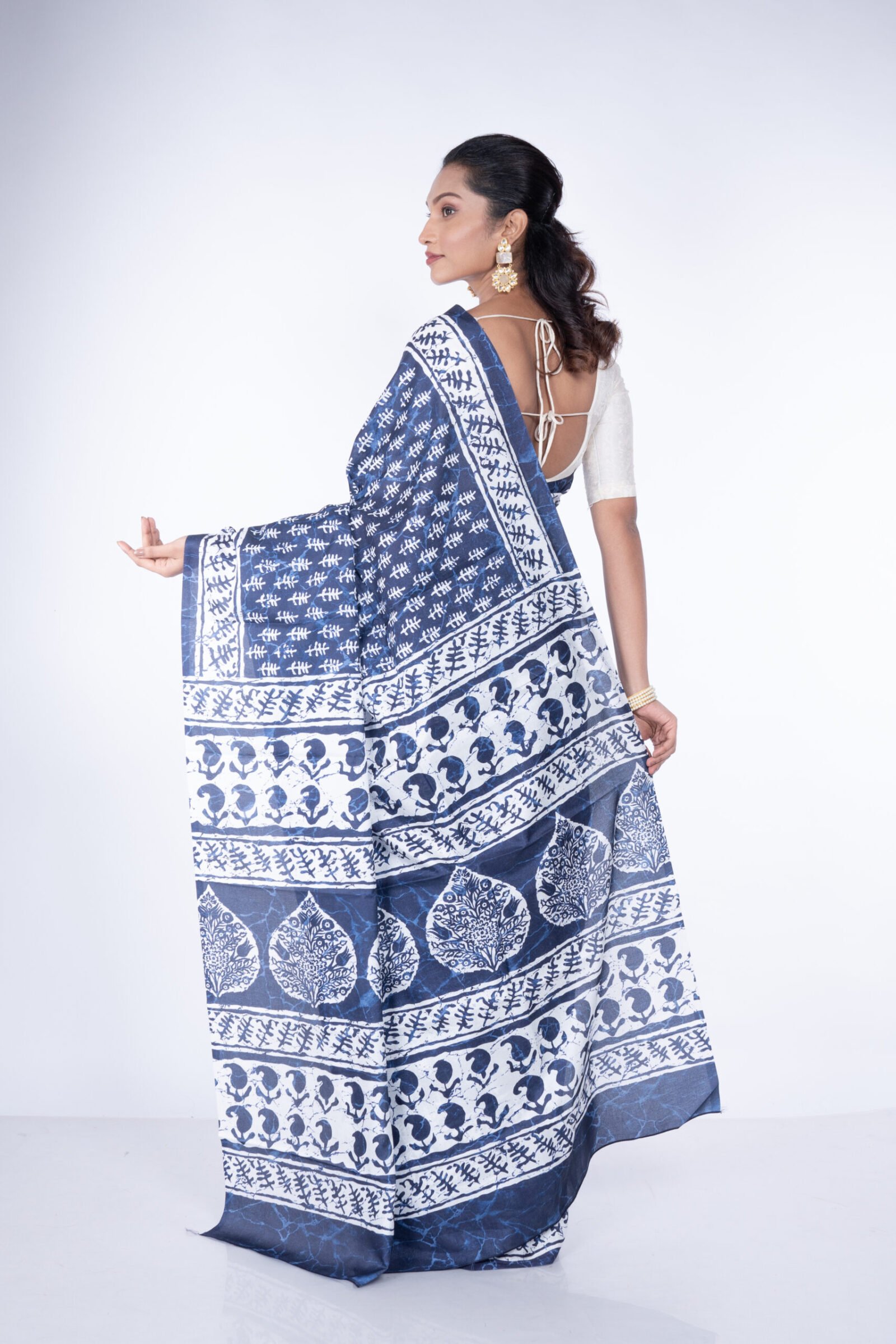 'Indigo Bliss' Manipuri Silk - Image 4