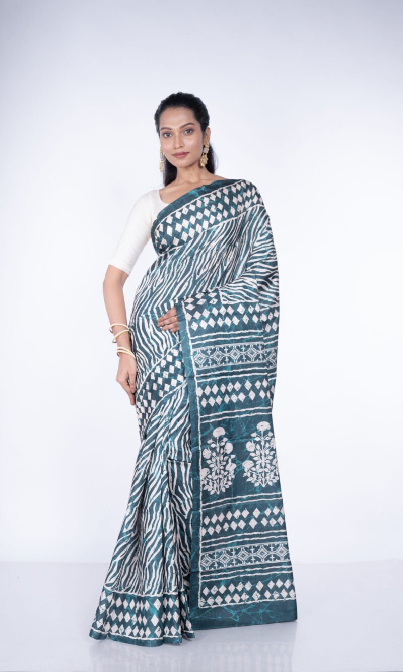 'Enchanted Ivy' Manipuri Silk