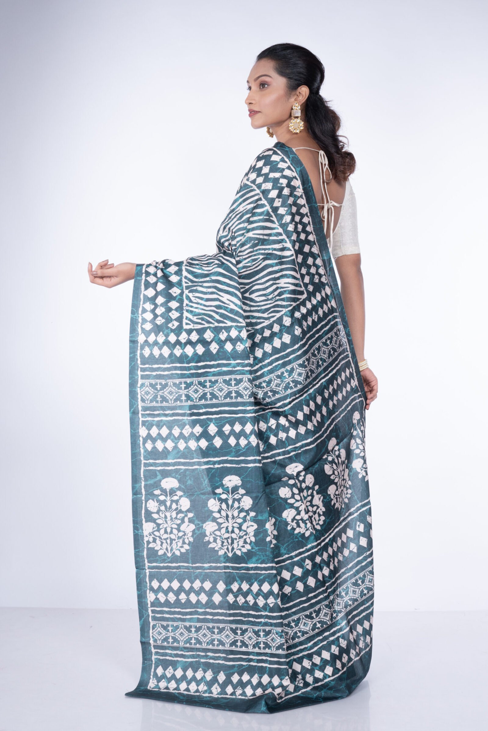 'Enchanted Ivy' Manipuri Silk - Image 3
