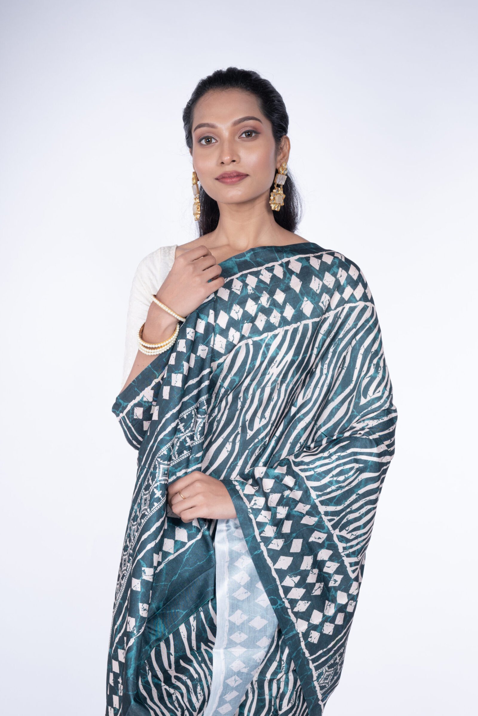 'Enchanted Ivy' Manipuri Silk - Image 2