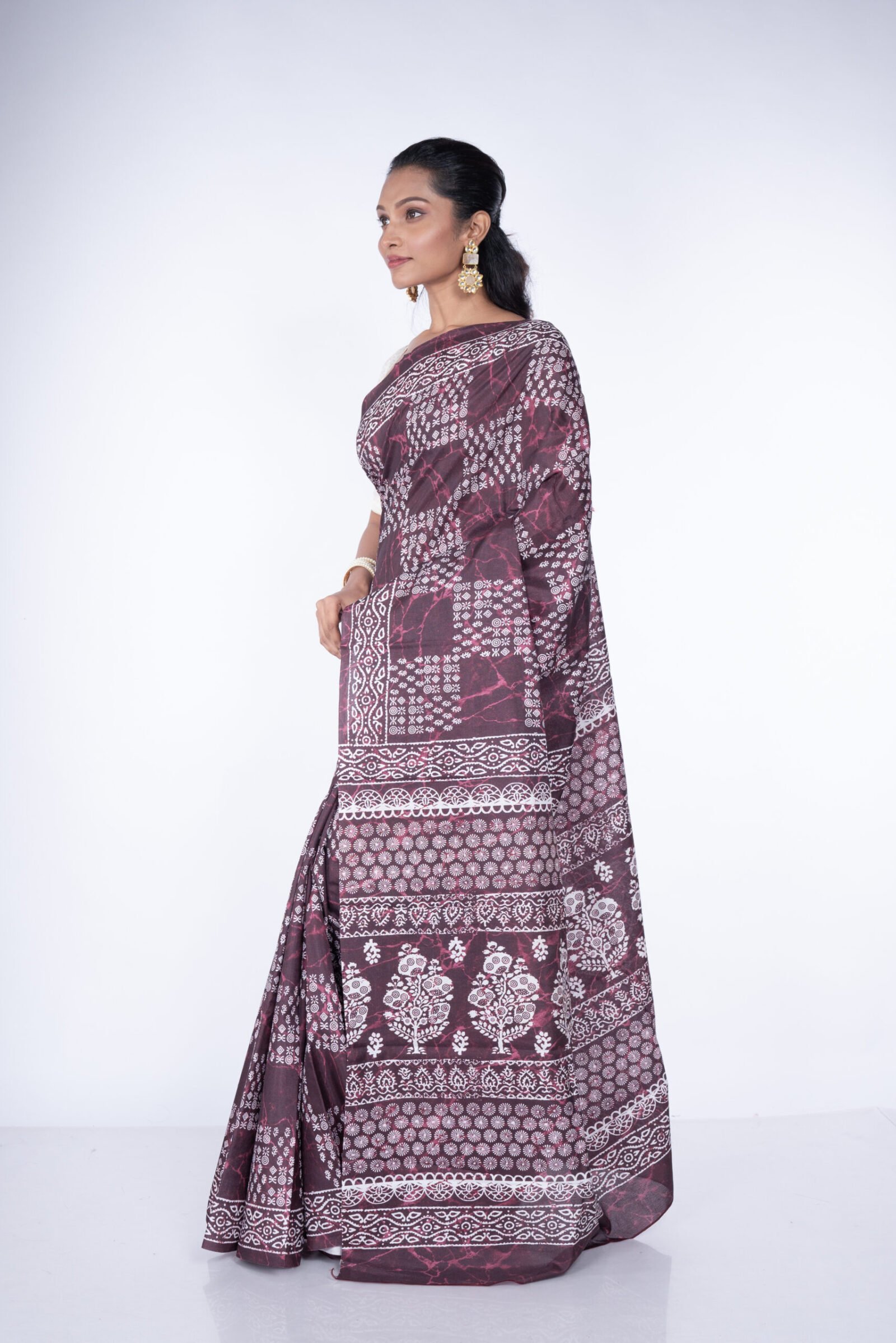 'Copper Stone' Manipuri Silk