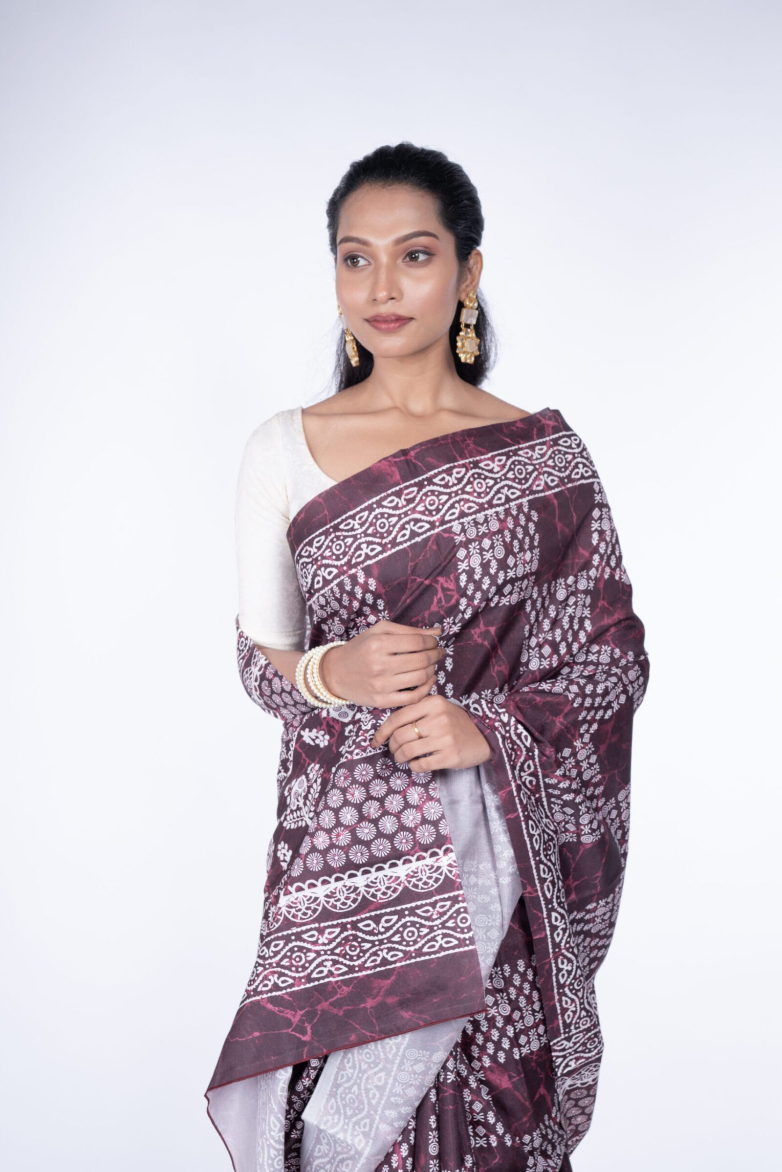 'Copper Stone' Manipuri Silk - Image 2