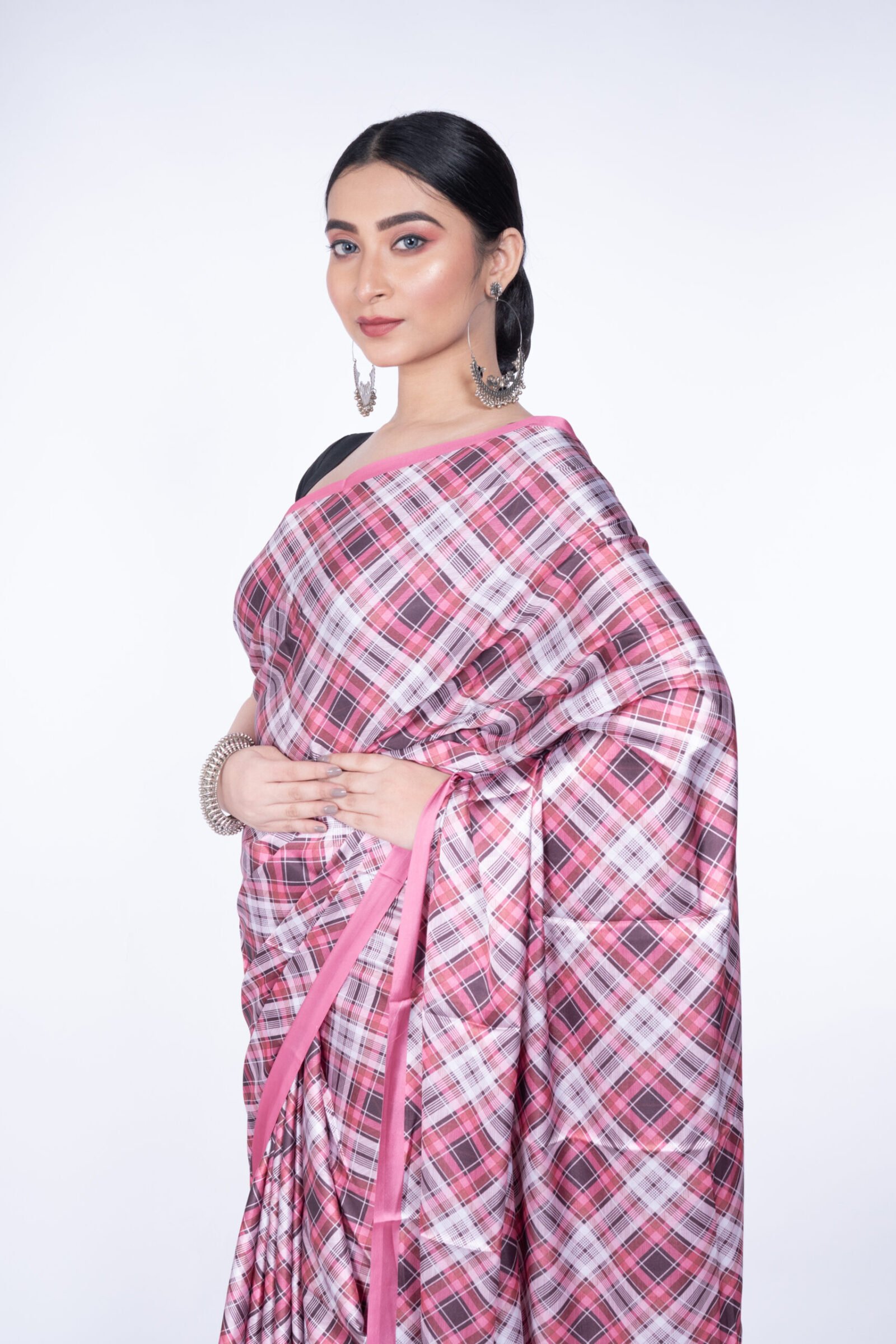 'Cherryblossom Checkmate' Silk - Image 3