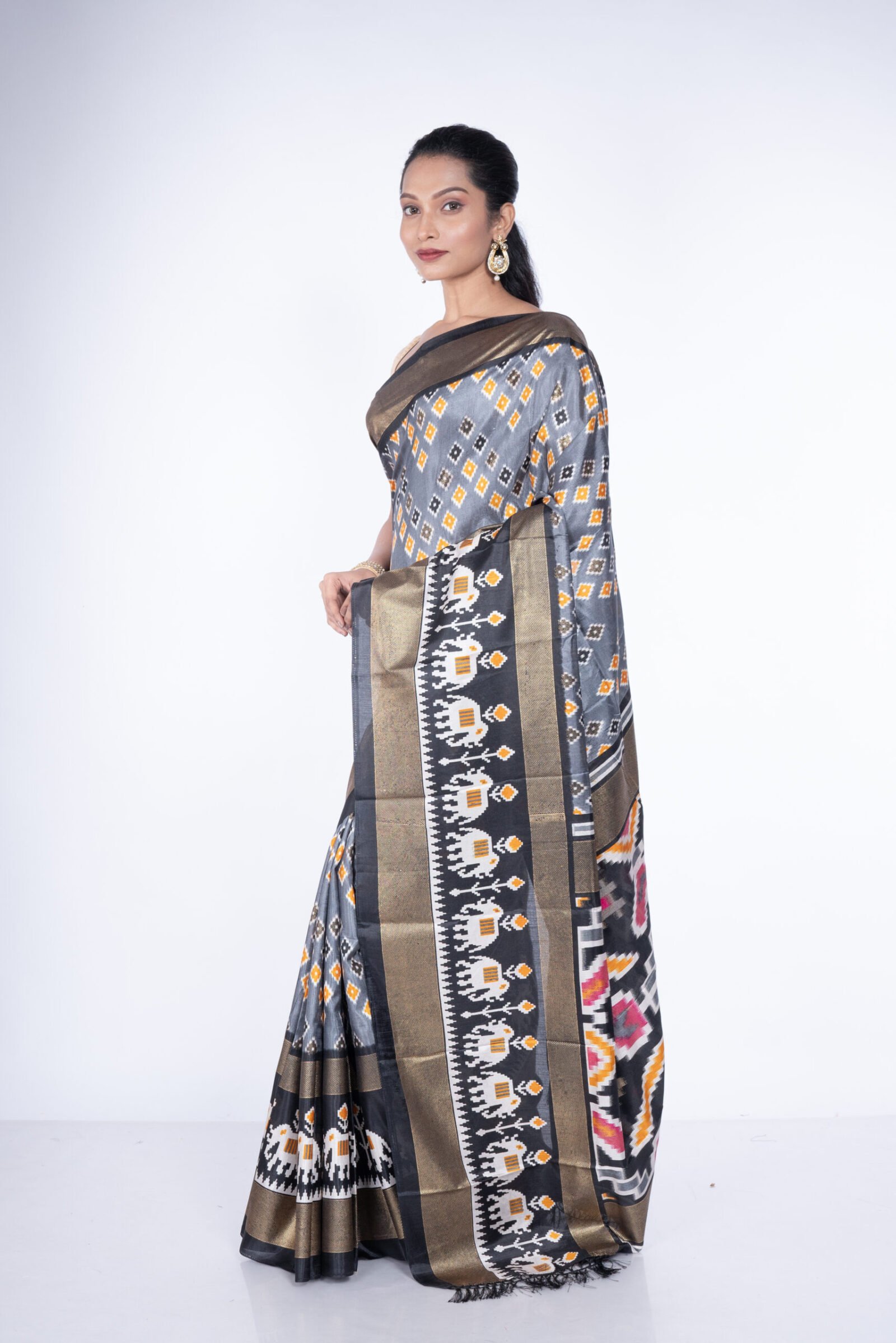 "Mystic Charcoal" Cotton Silk - Image 4