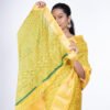 Bandhej 'Haldi Chandan' Cotton Silk - Image 3