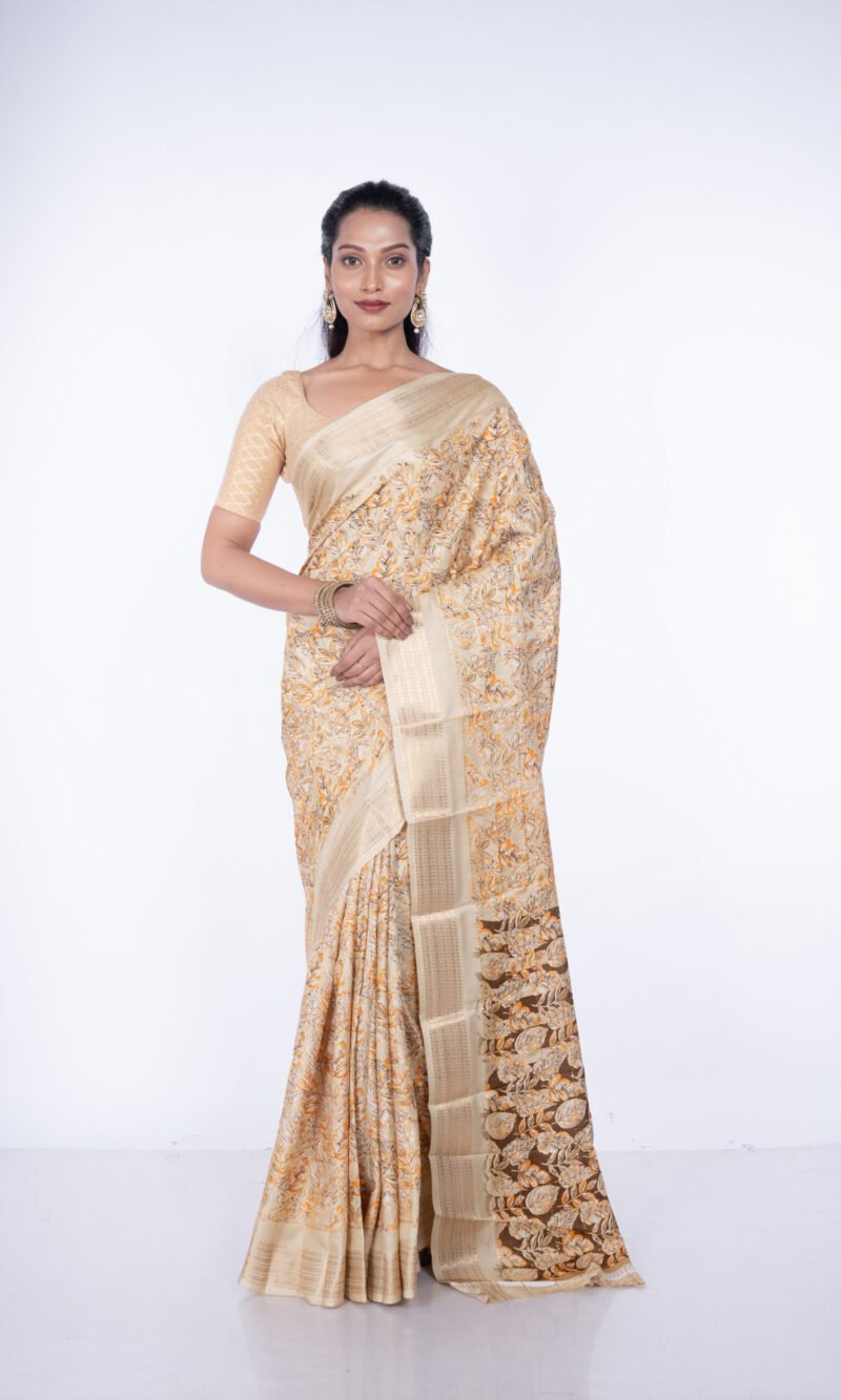 'Golden Leaves'  Silk