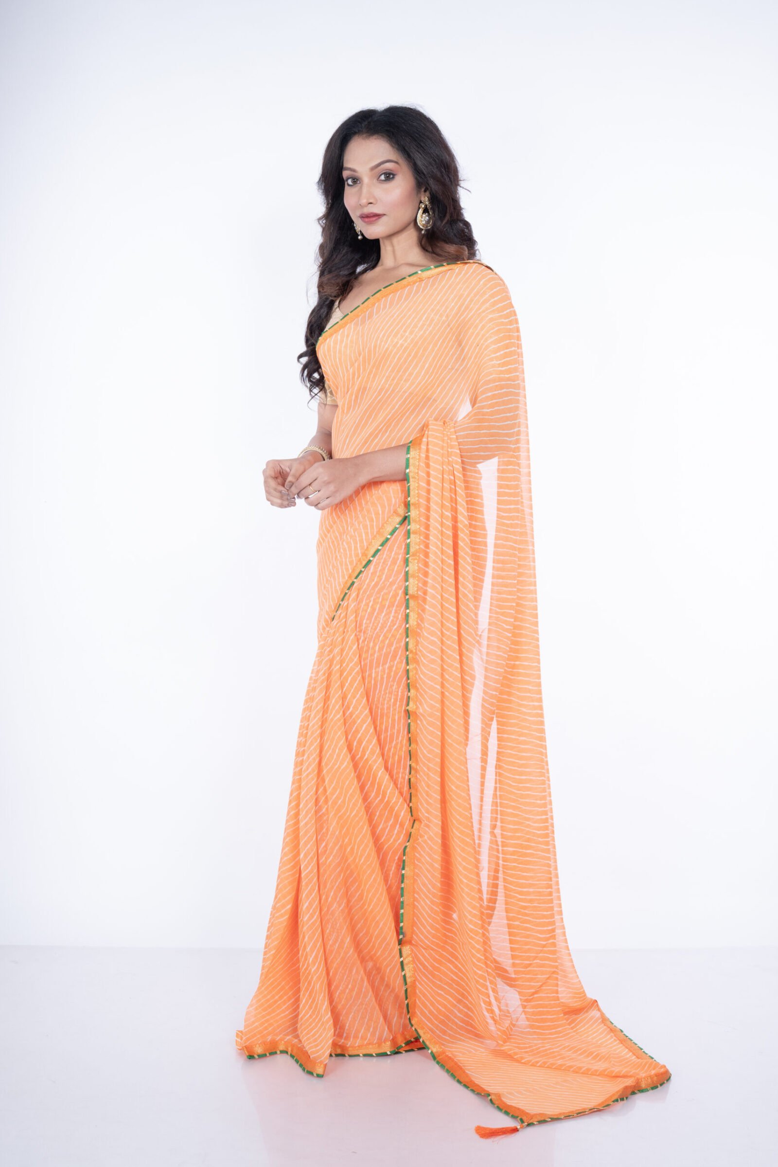 Leheriya 'Zesty Orange' Crepe