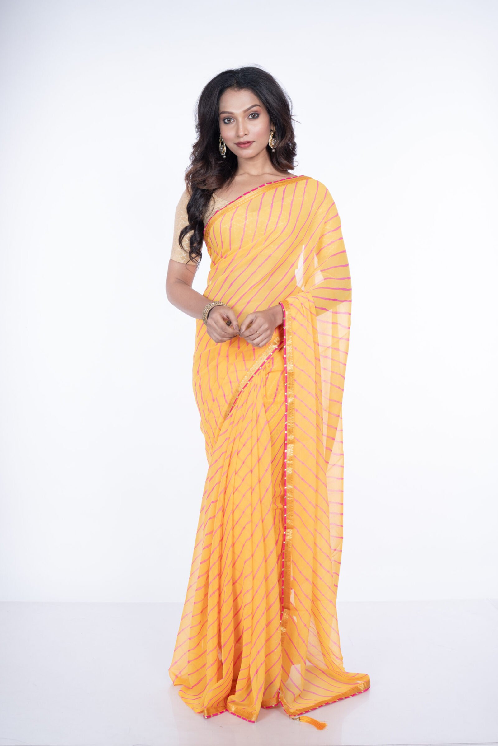 Leheriya 'Sunshine Yellow' Crepe
