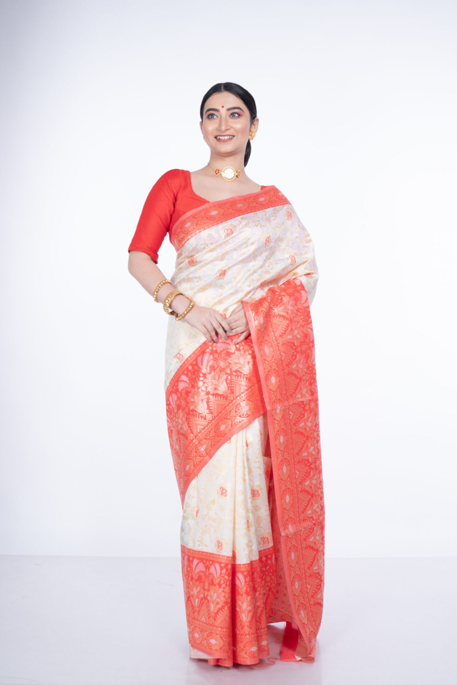 Bengal 'Puja Pristine' Cotton Silk - Image 3