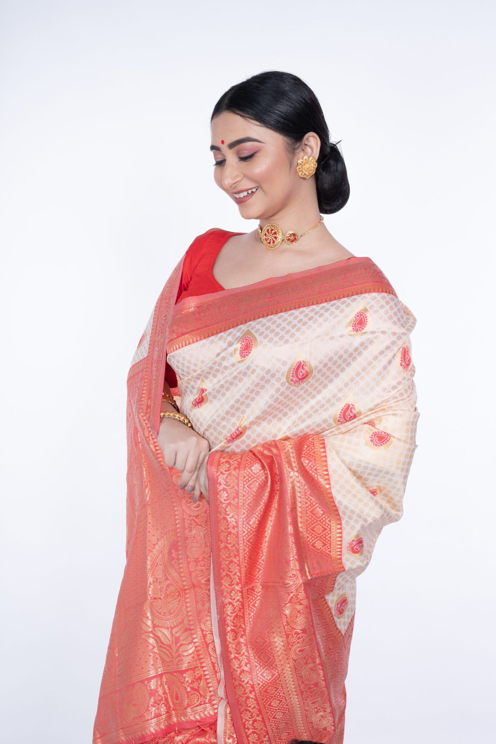 Bengal 'Temple Tranquil' Cotton Silk - Image 2