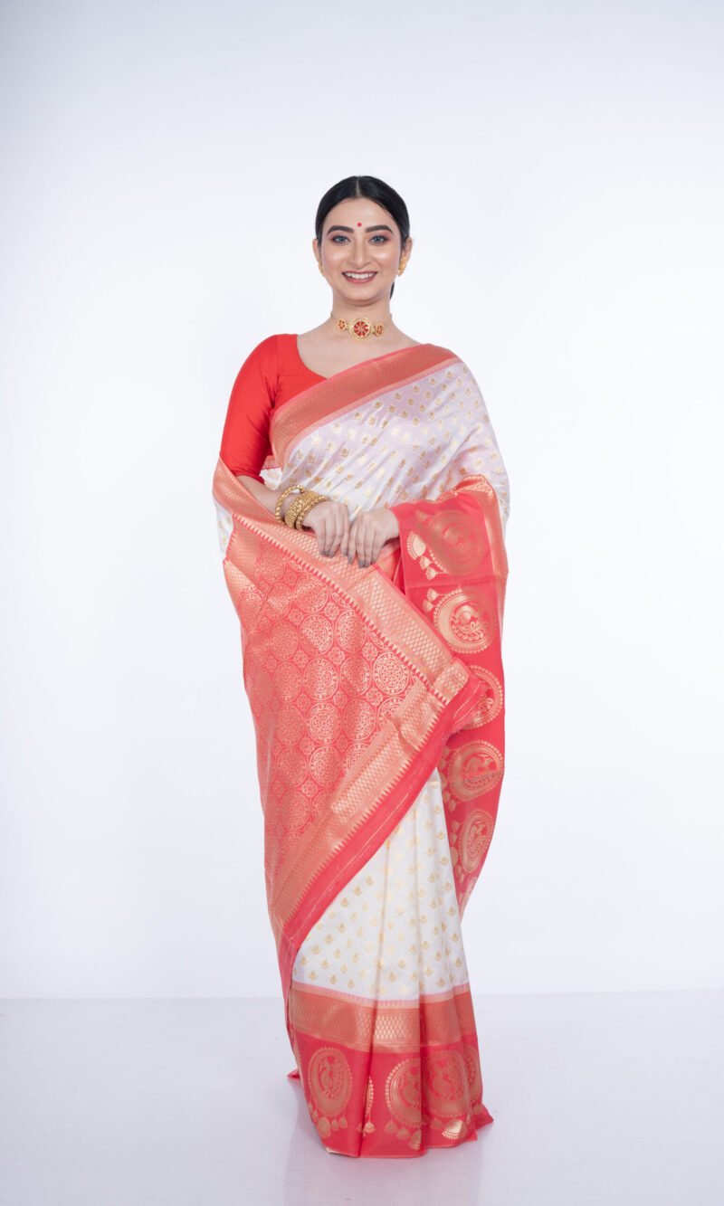Bengal 'Sindoor Shakti' Cotton Silk