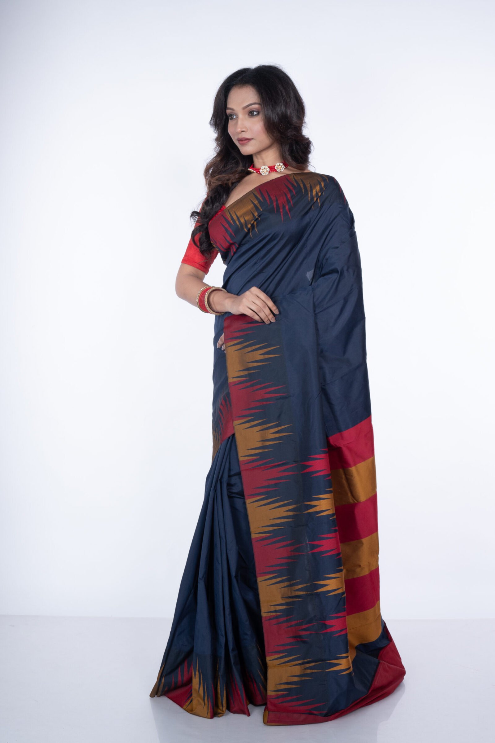 Kanjeevaram 'Divine Darkness'  Silk