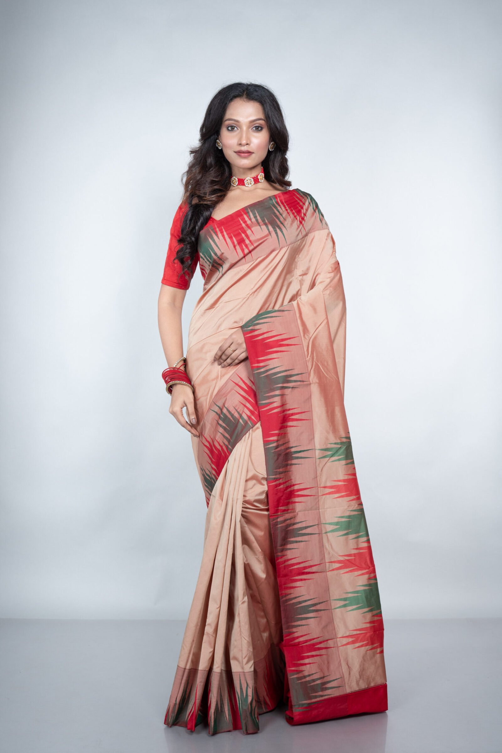 Kanjeevaram 'Subtle Sand'  Silk - Image 4