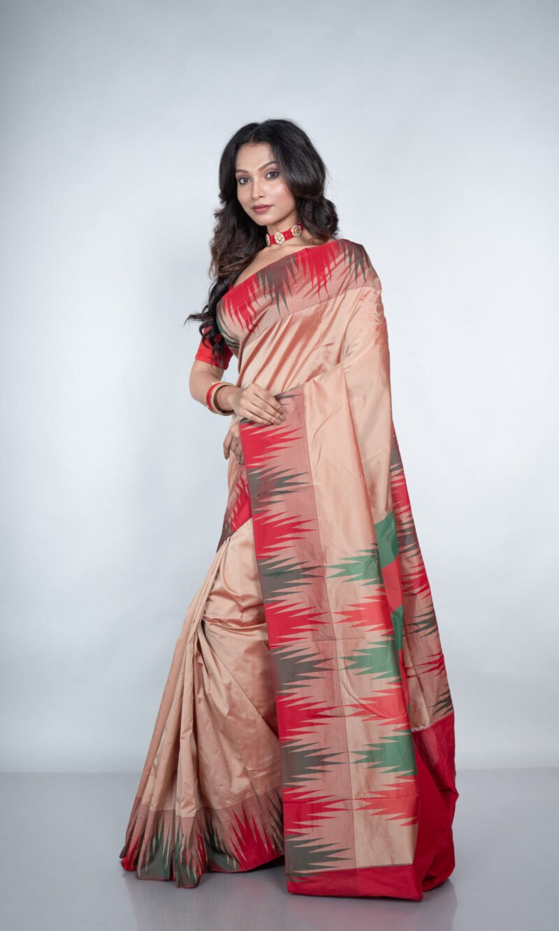 Kanjeevaram 'Subtle Sand'  Silk