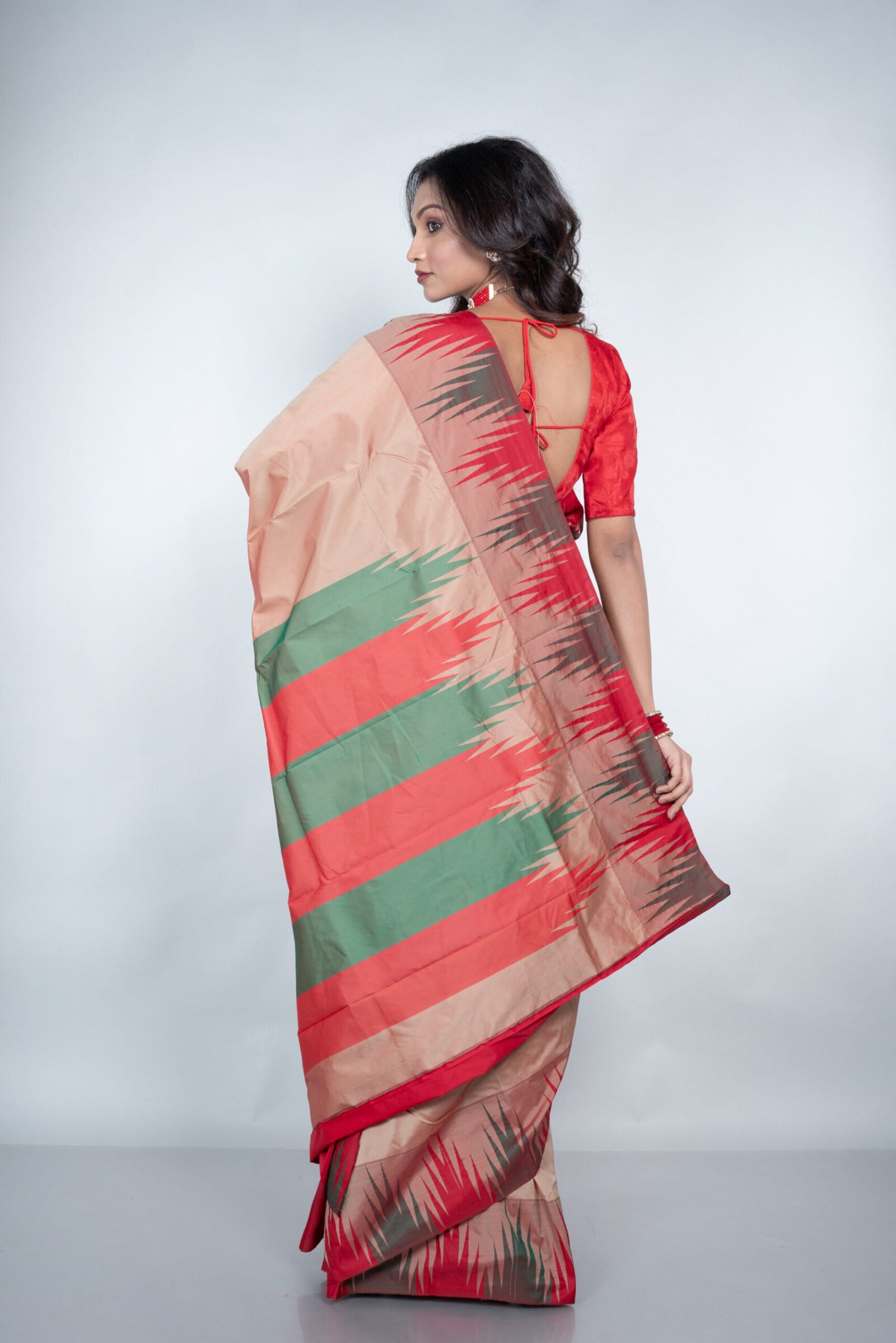 Kanjeevaram 'Subtle Sand'  Silk - Image 3