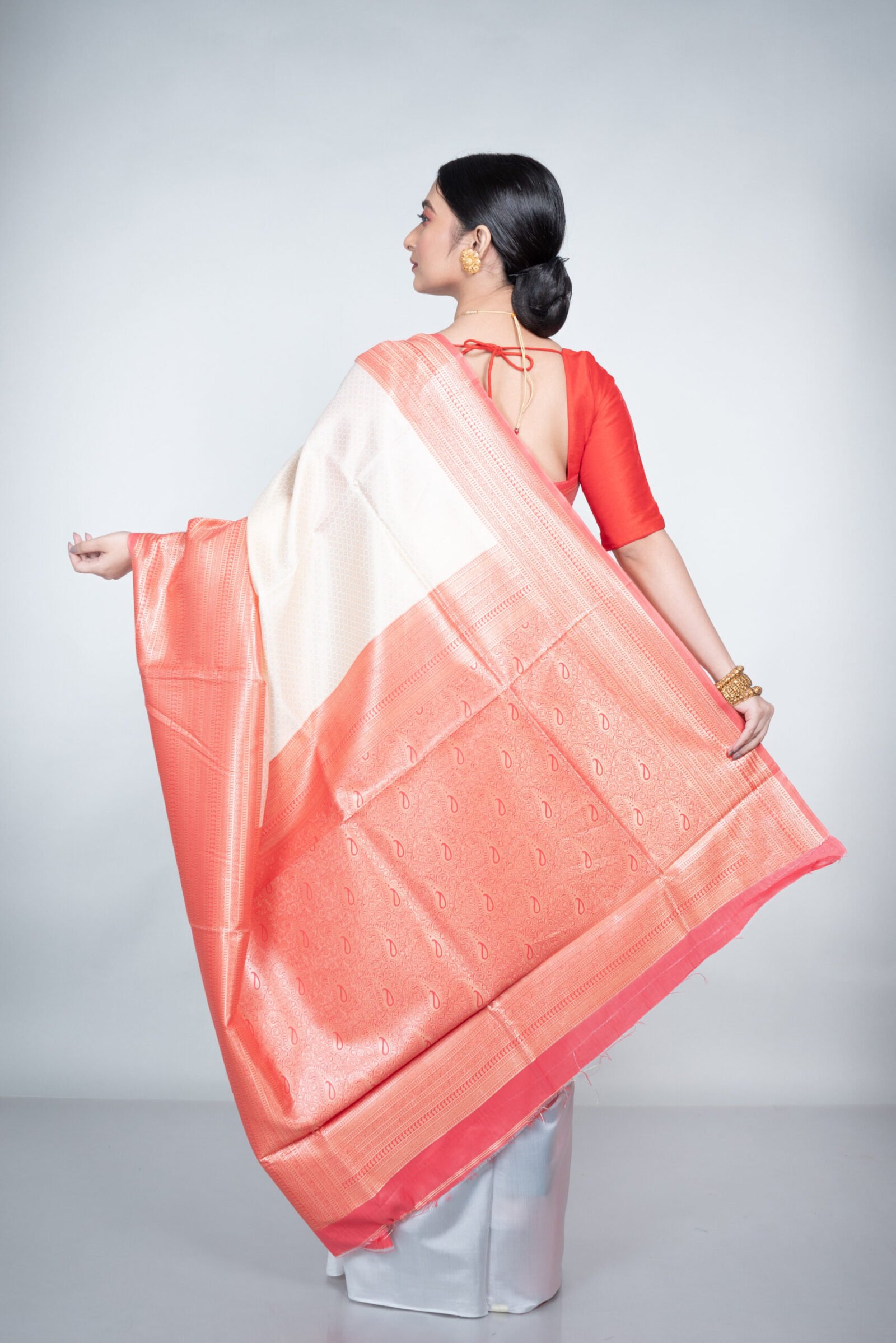 Bengal 'Ivory Essence' Cotton Silk - Image 4