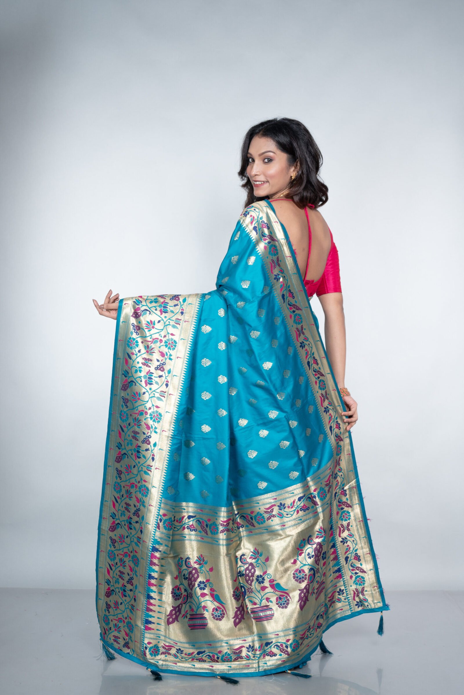 Paithani 'Maratha Regal' Silk - Image 4