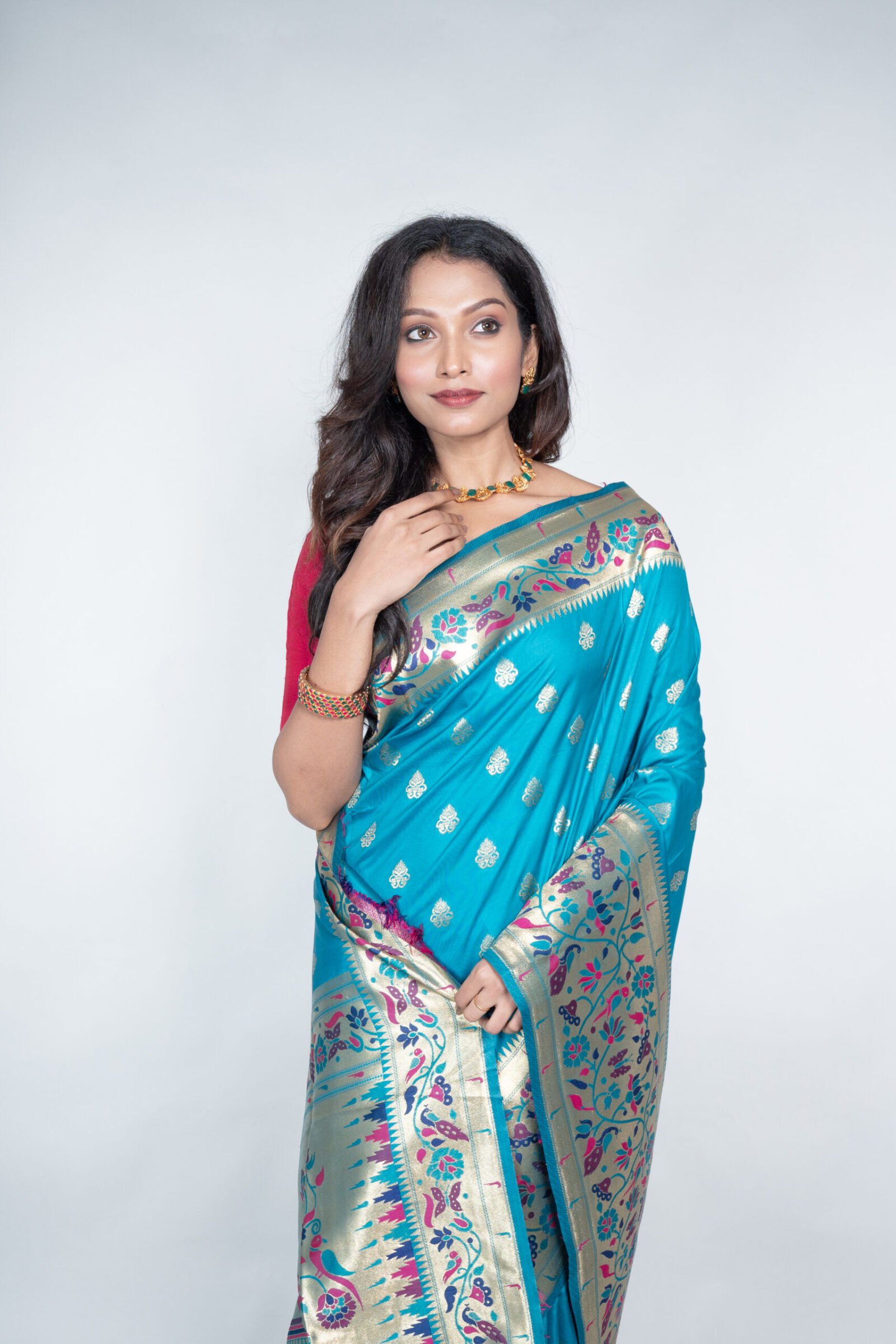 Paithani 'Maratha Regal' Silk - Image 3