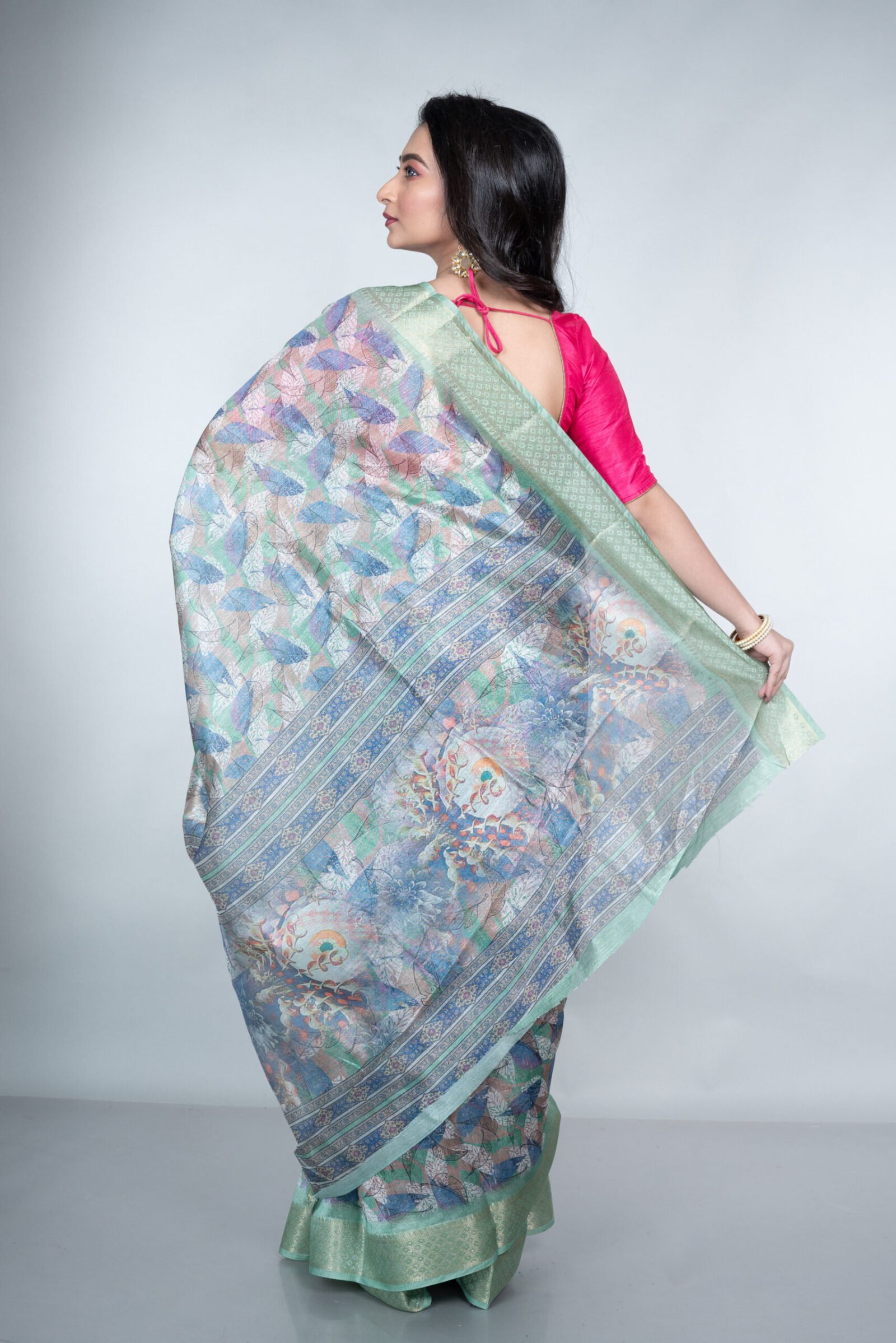 'Forest Jewel' Cotton Silk - Image 2