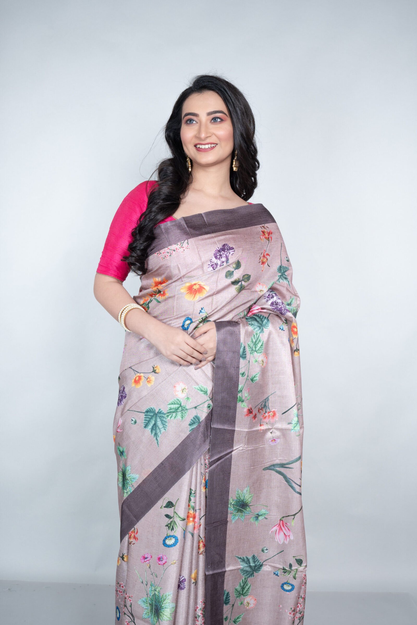 'Pearl Glow' Manipuri Silk