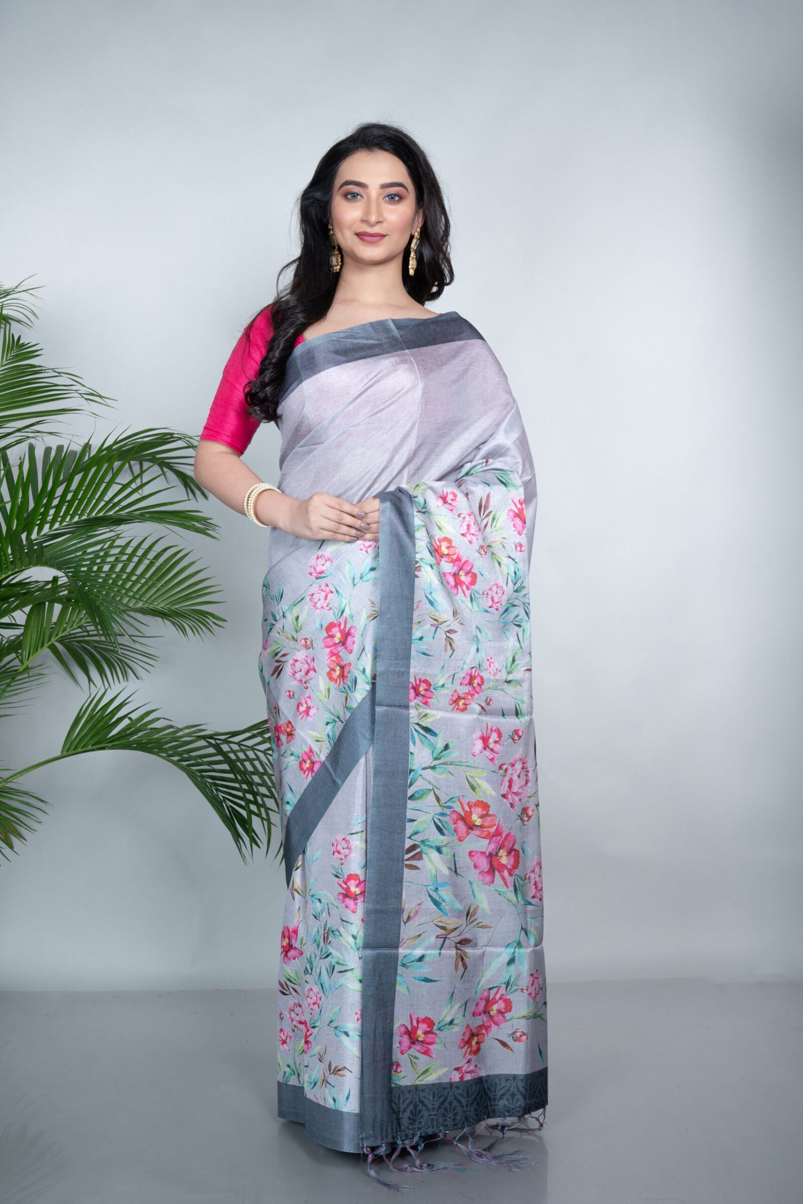 'Slate Silk' Manipuri Silk - Image 2