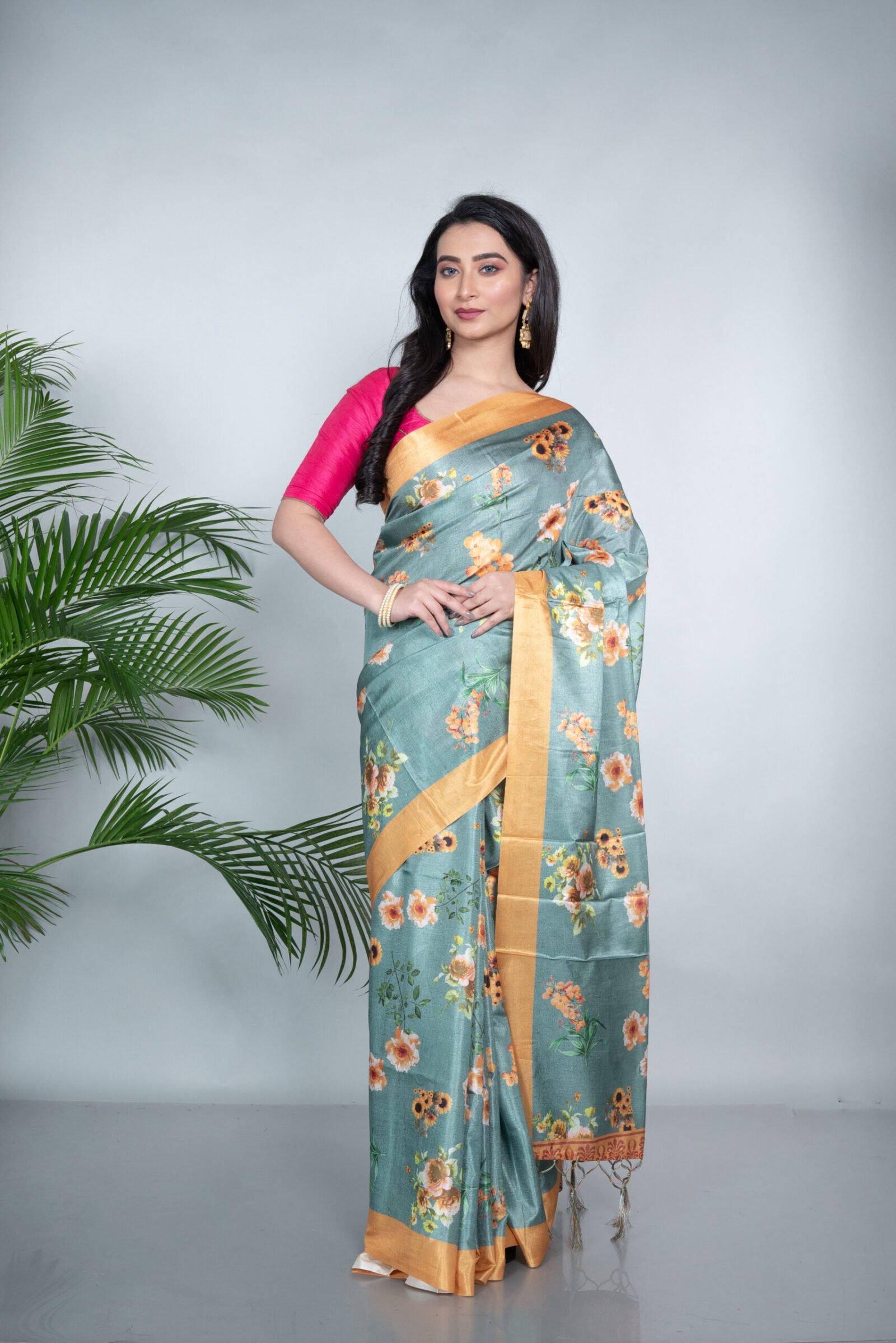'Herb Garden' Manipuri Silk - Image 3