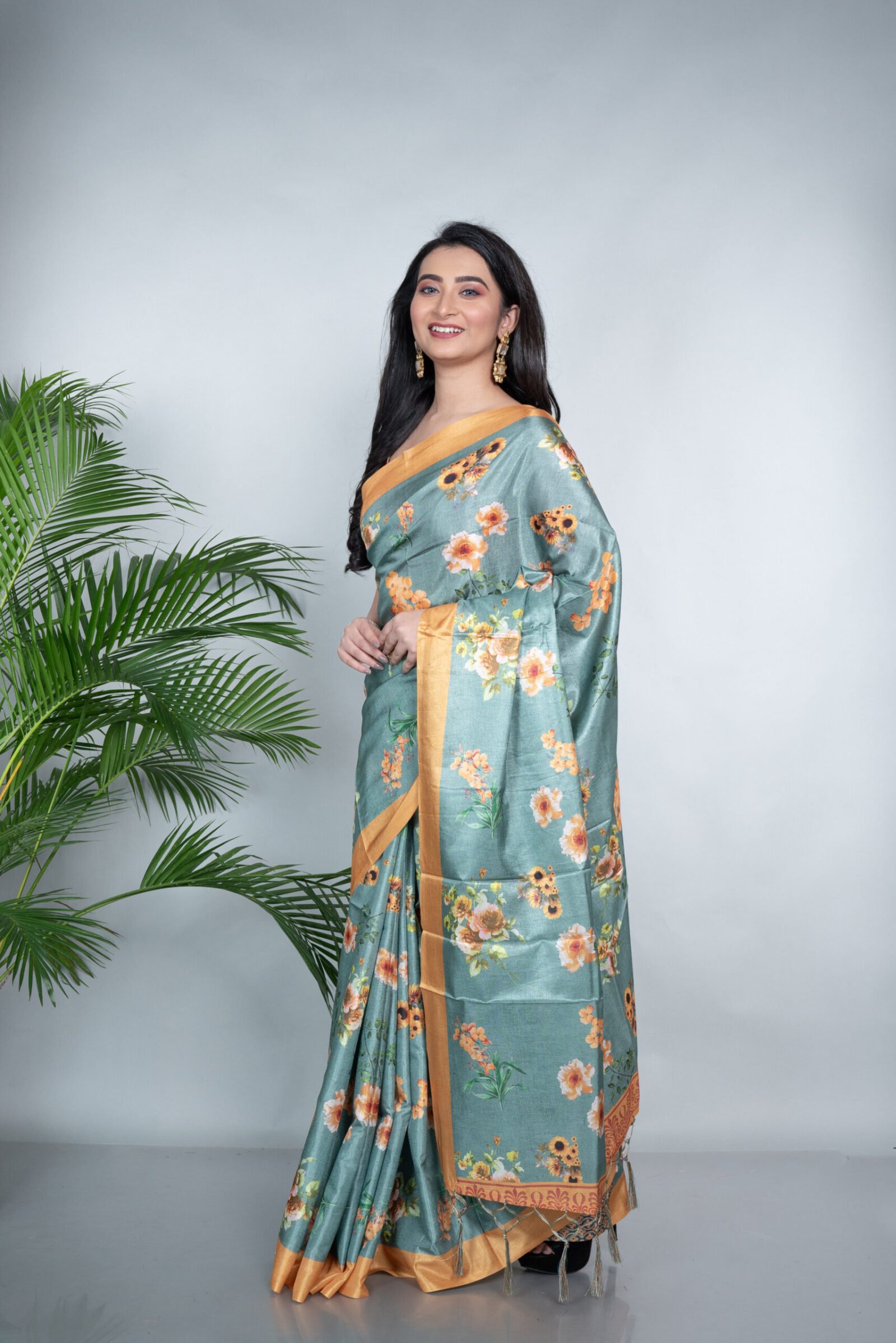 'Herb Garden' Manipuri Silk