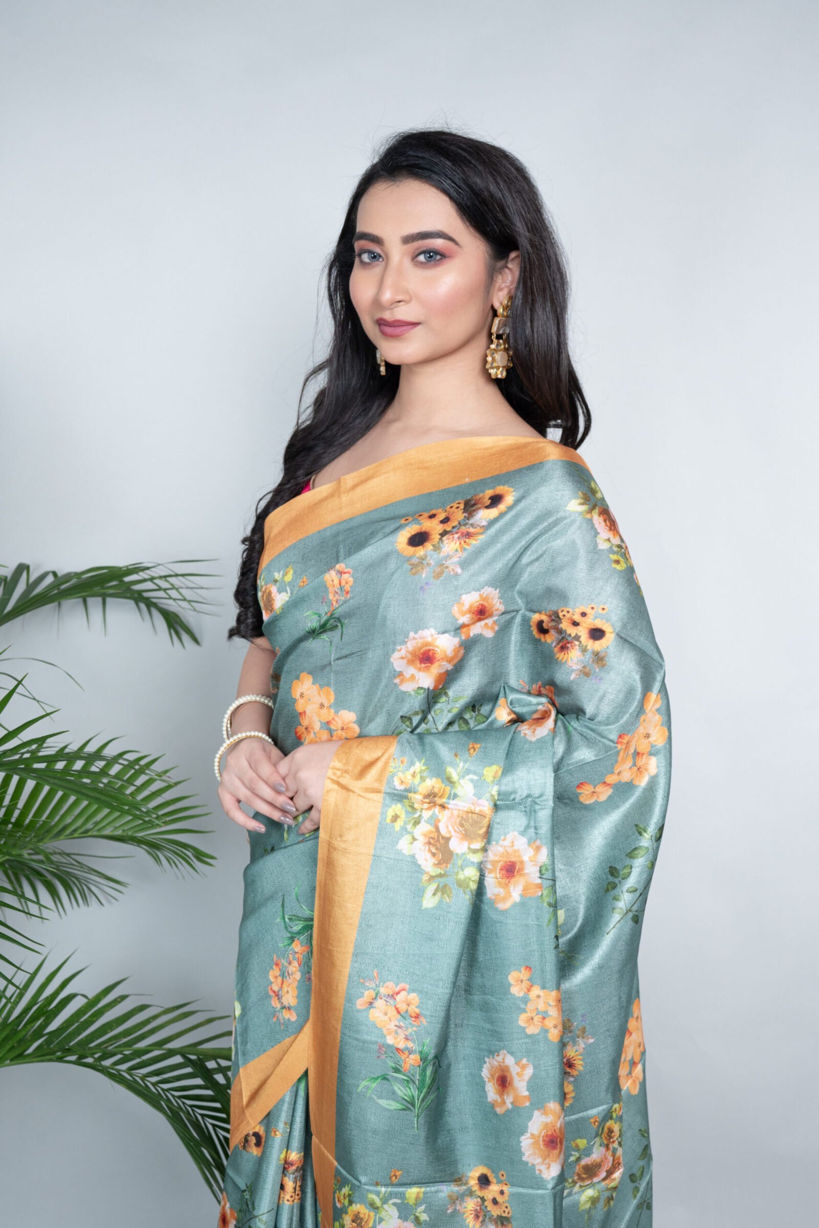 'Herb Garden' Manipuri Silk - Image 2