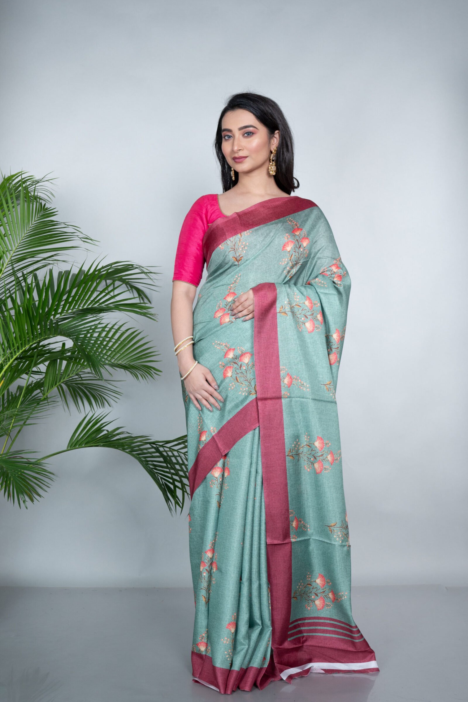 'Deep Lagoon' Manipuri Silk - Image 2